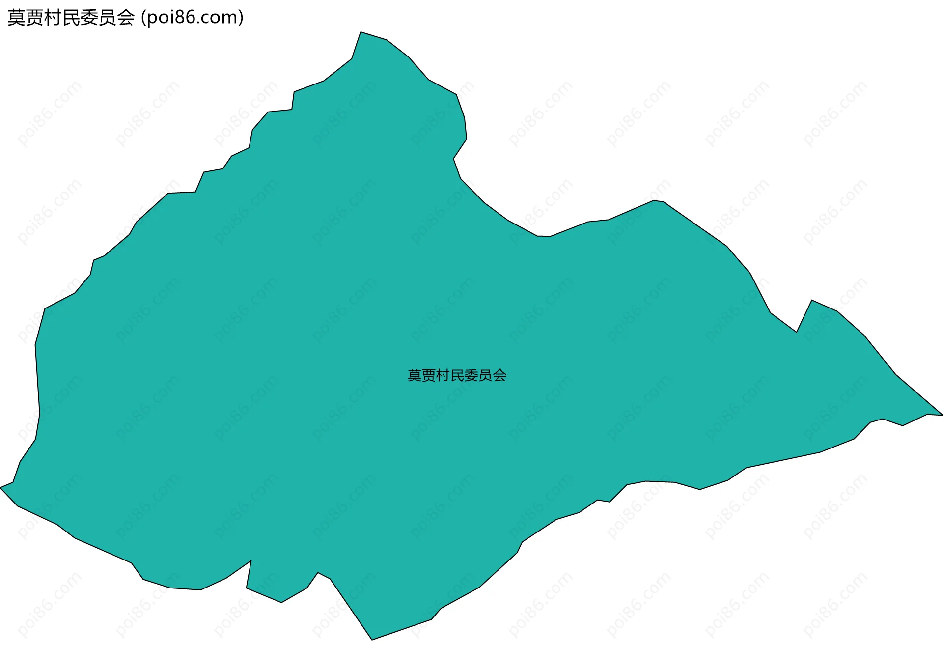 莫贾村民委员会边界地图