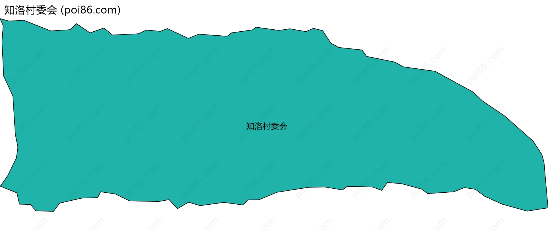 知洛村委会边界地图