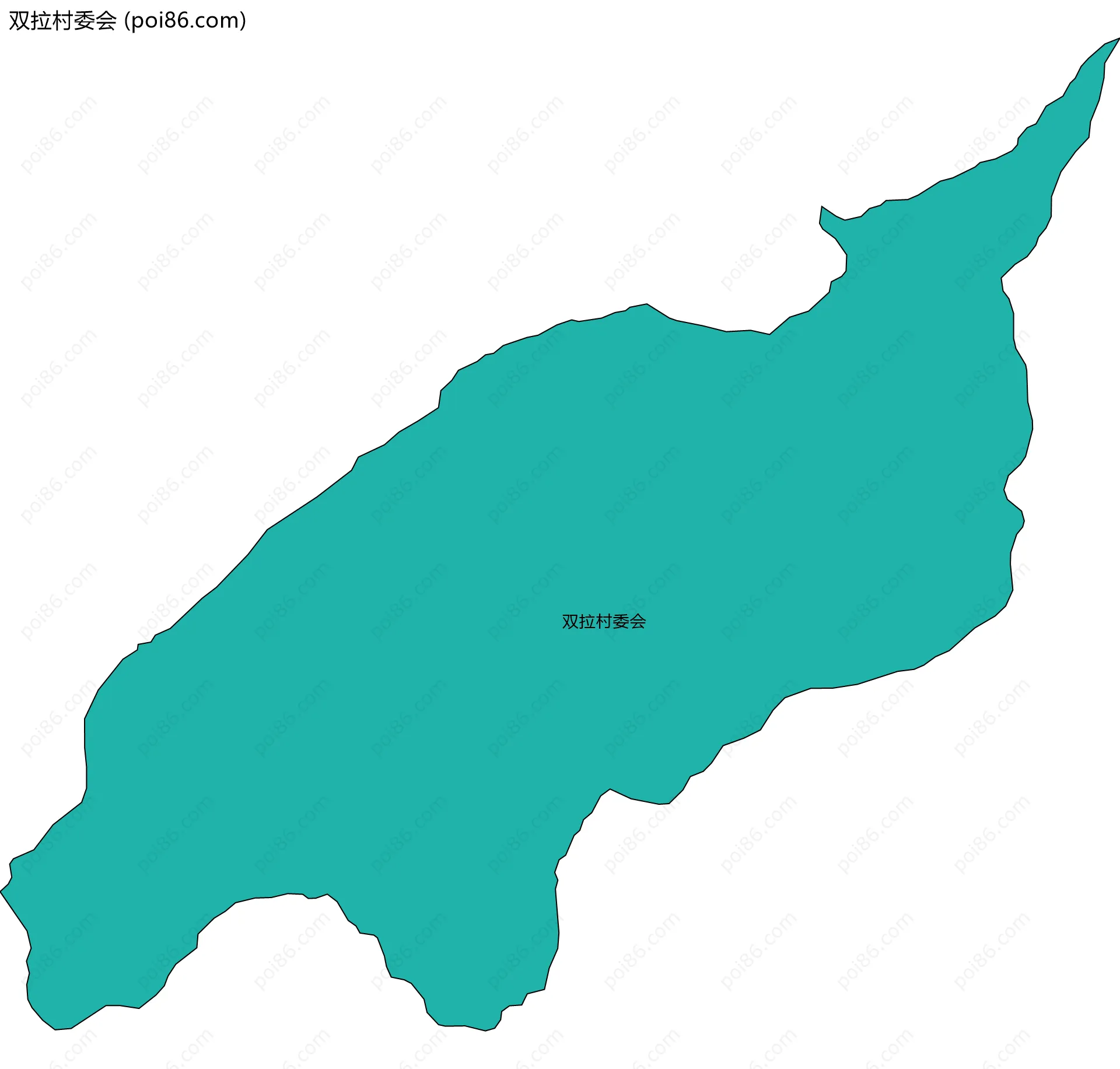 双拉村委会边界地图