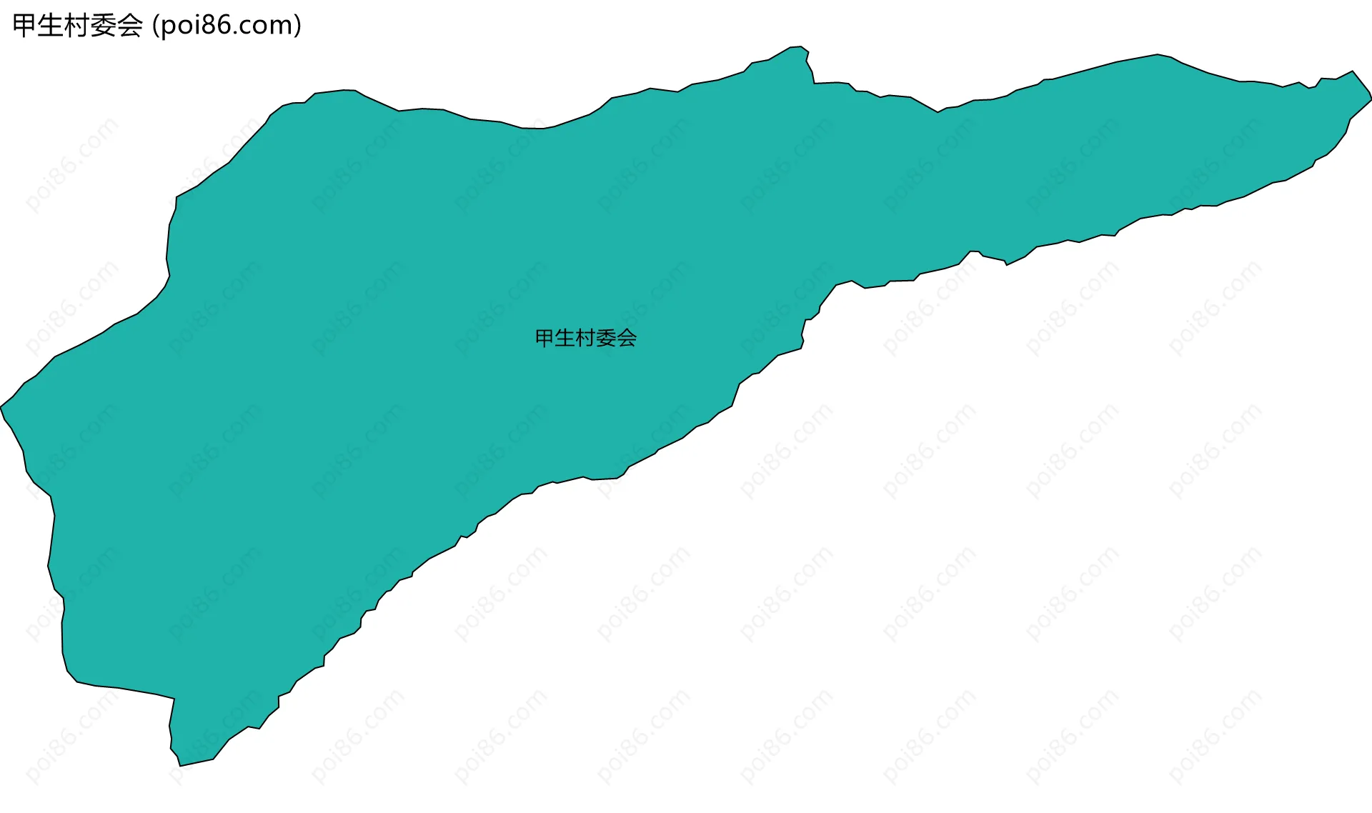 甲生村委会边界地图