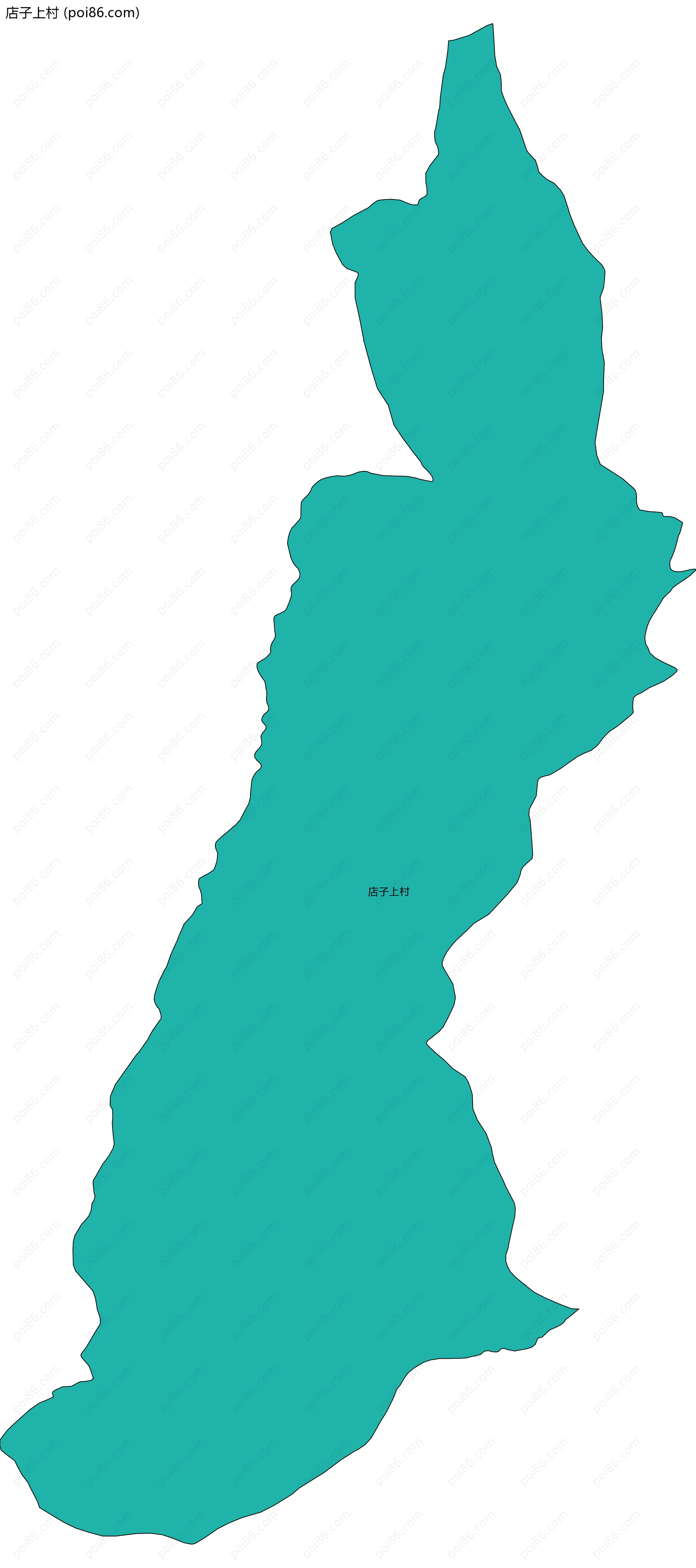 店子上村边界地图