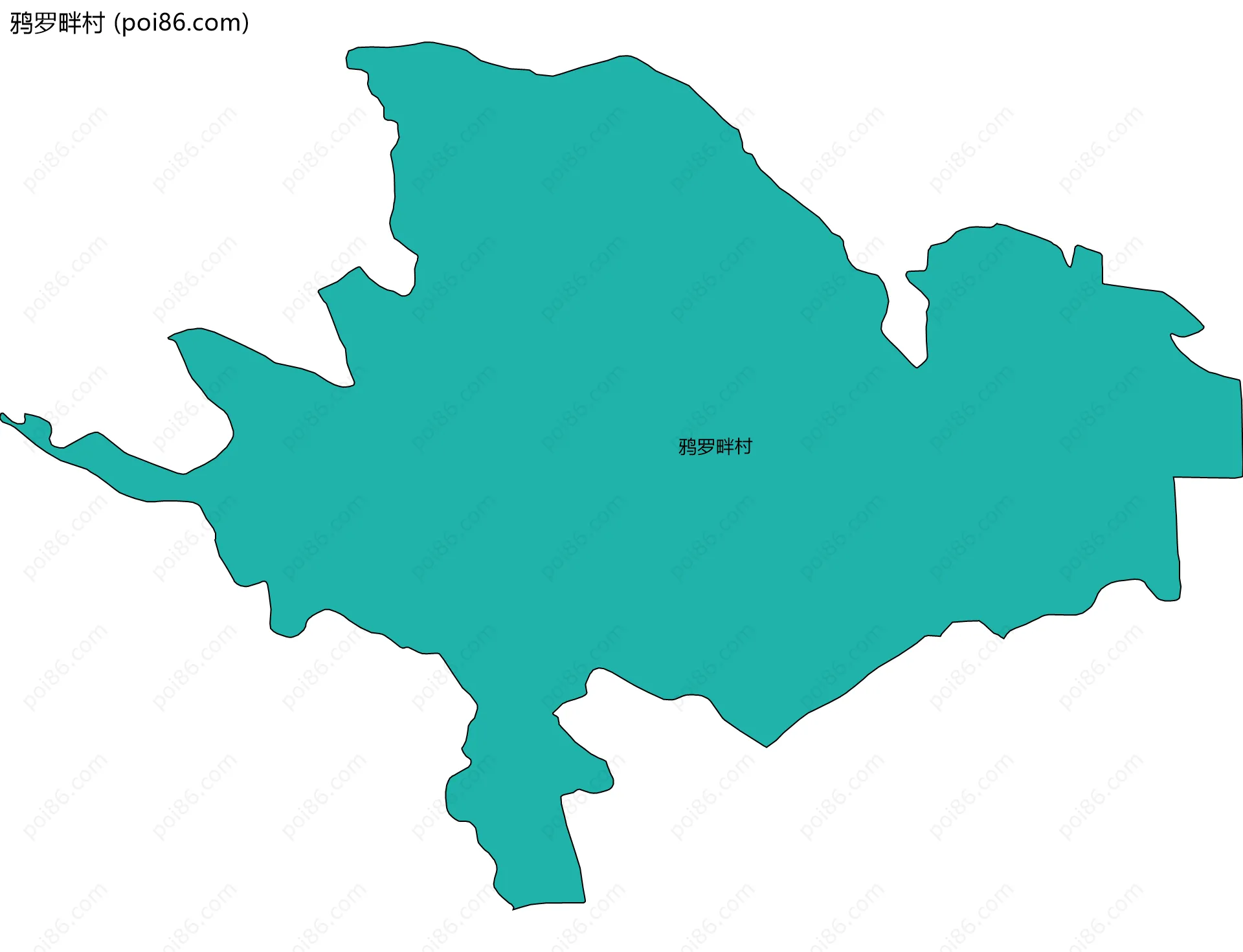 鸦罗畔村边界地图