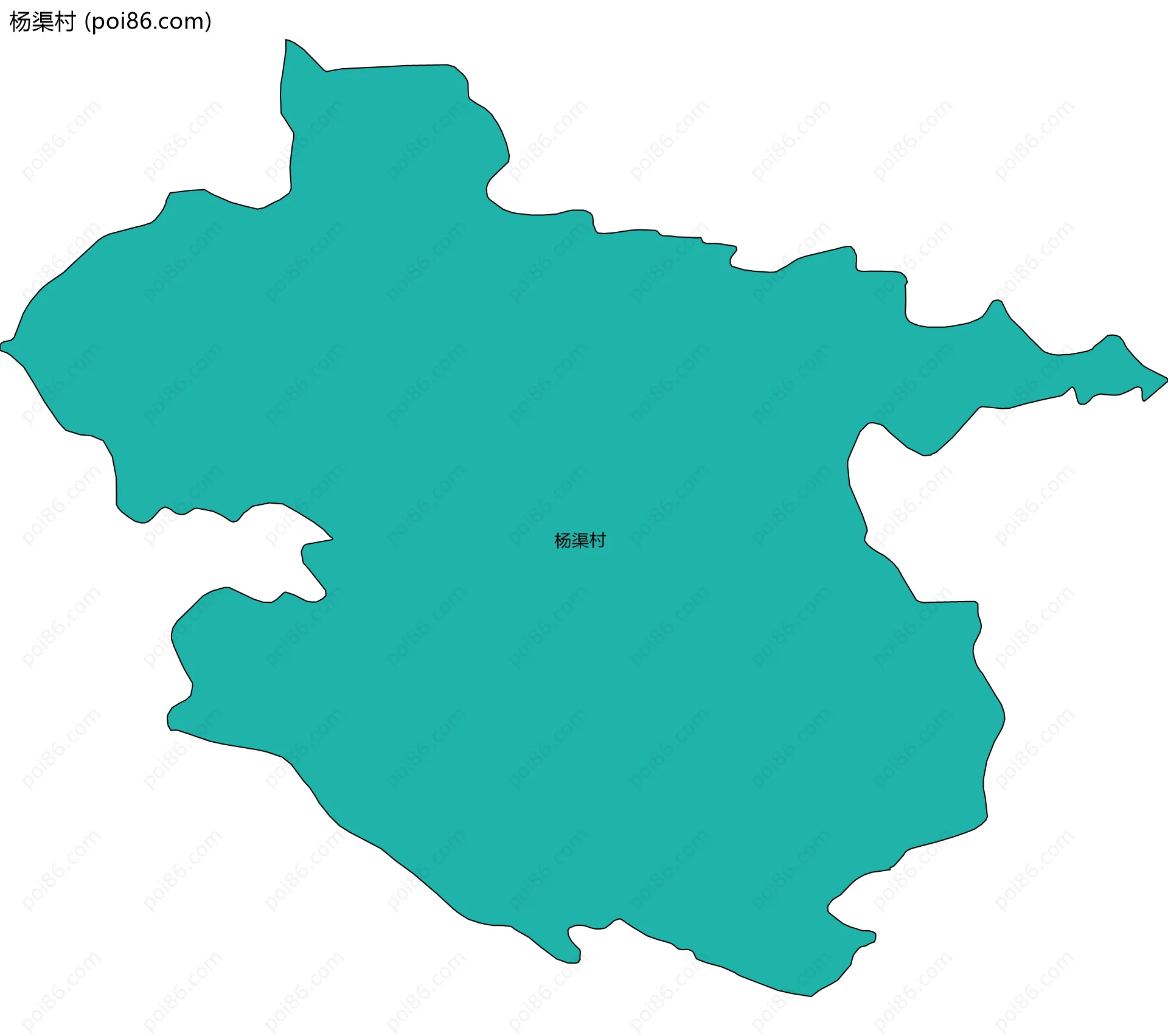 杨渠村边界地图