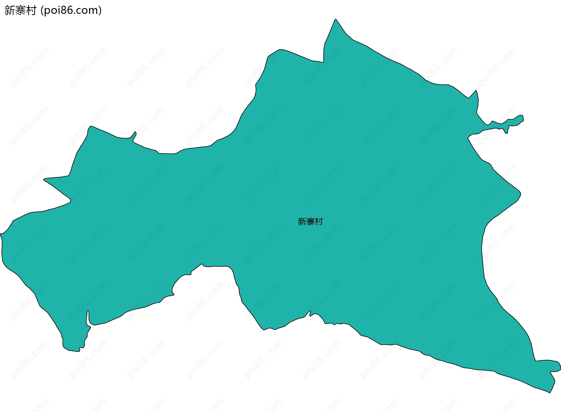 新寨村边界地图