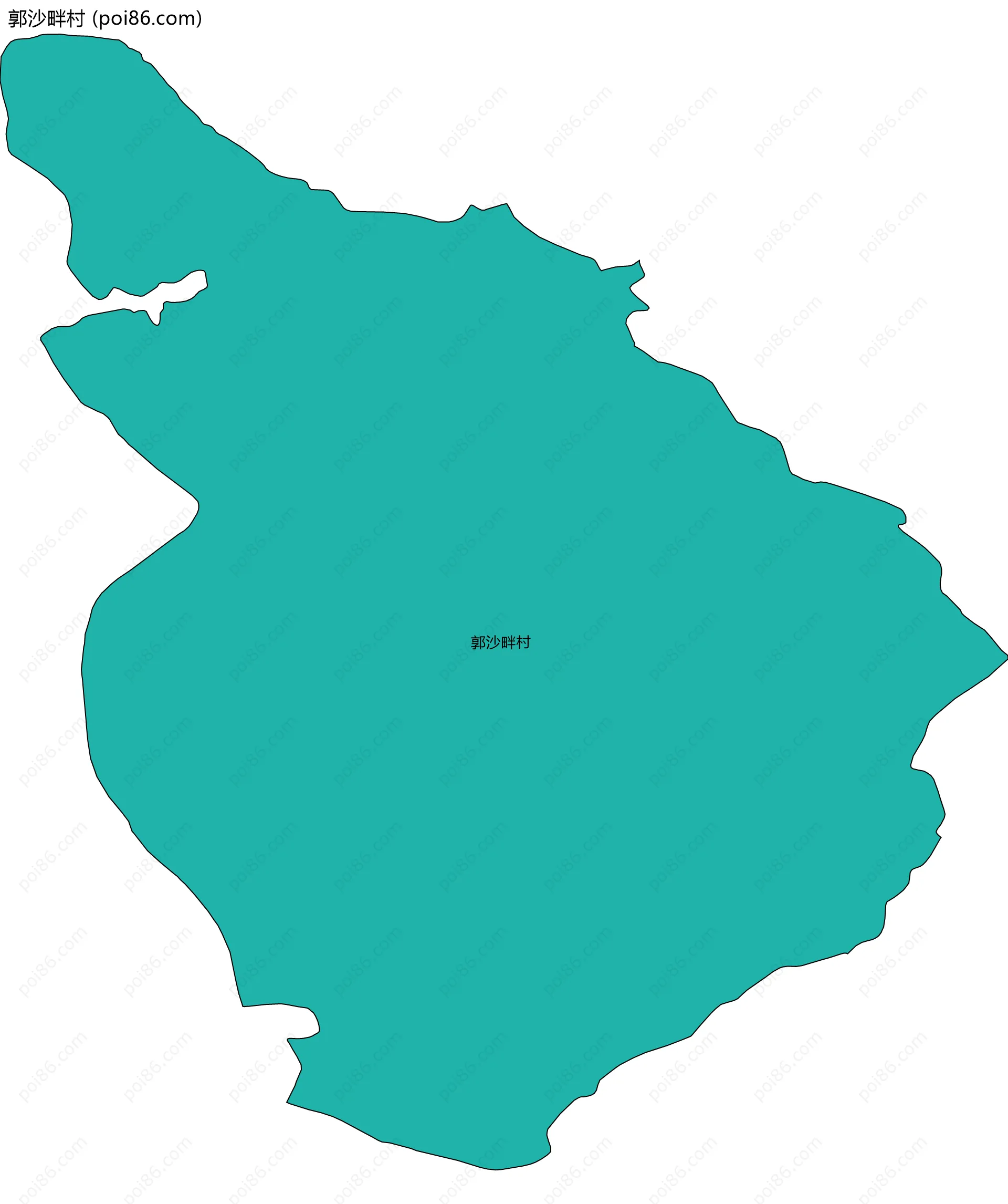 郭沙畔村边界地图