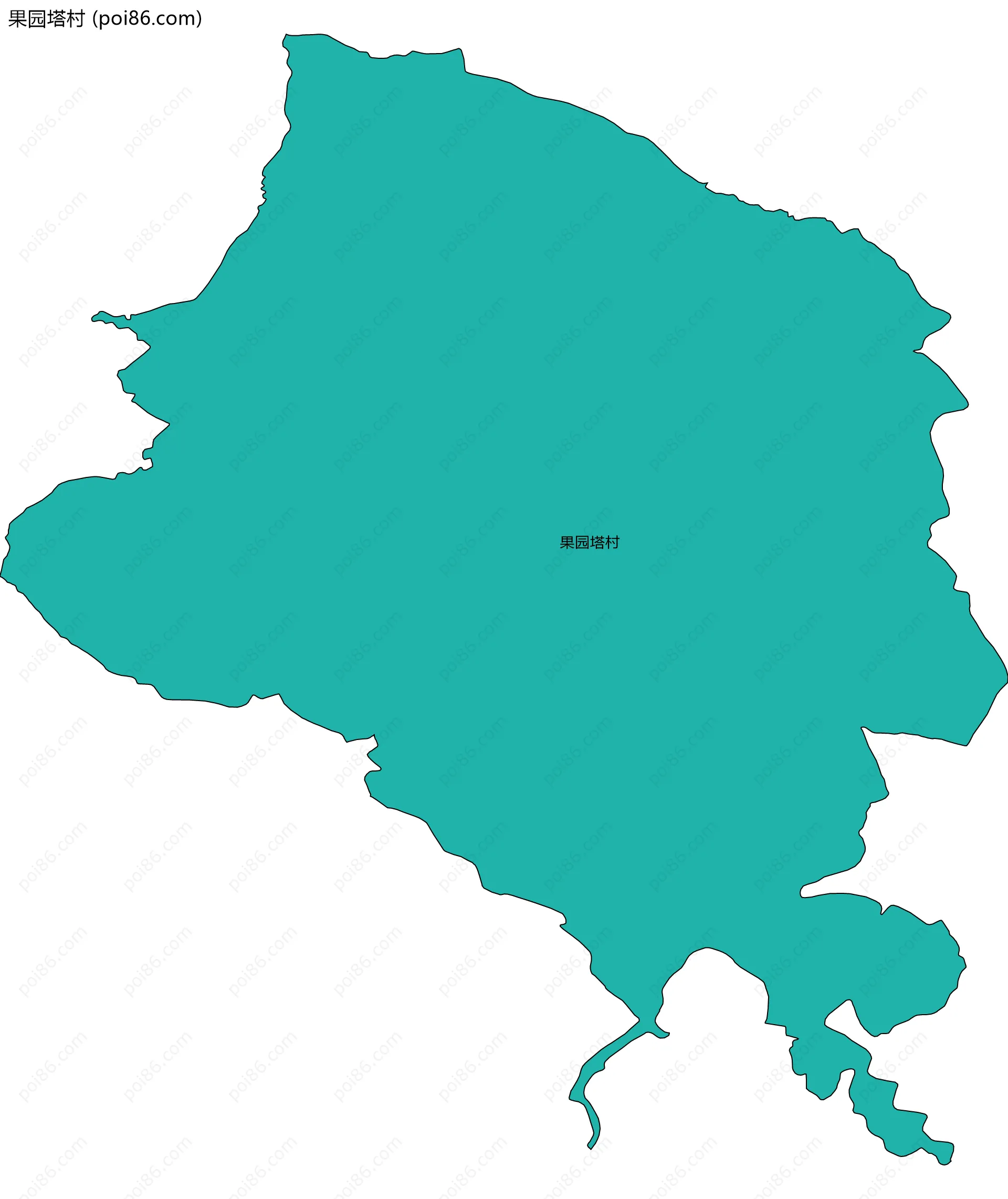 果园塔村边界地图