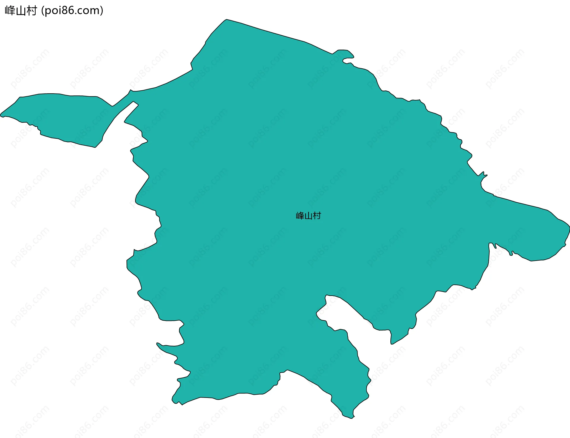 峰山村边界地图