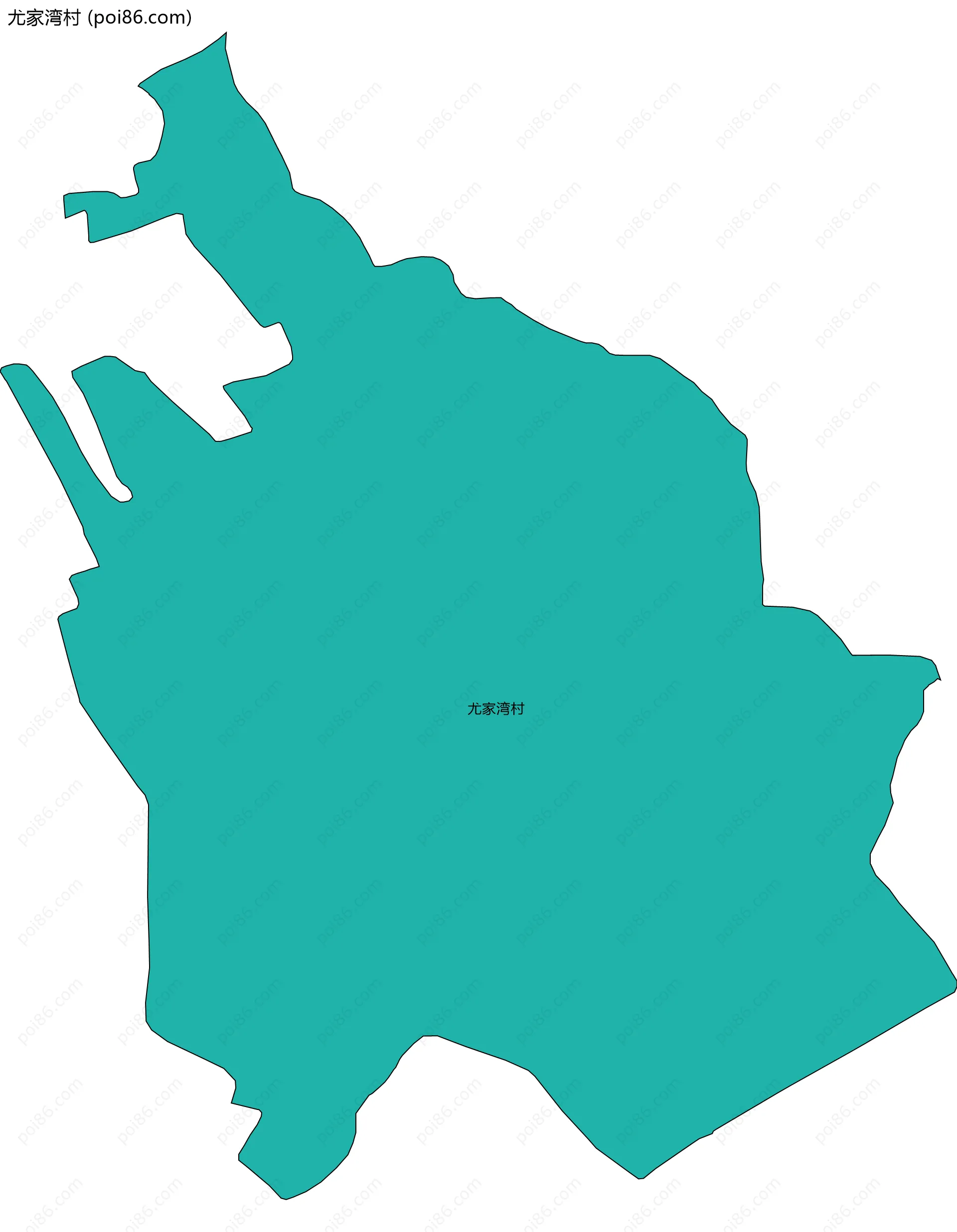 尤家湾村边界地图