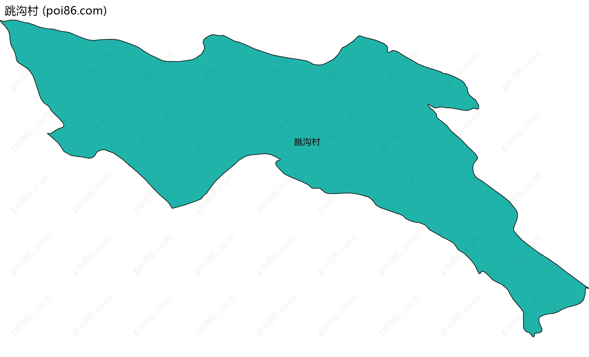 跳沟村边界地图