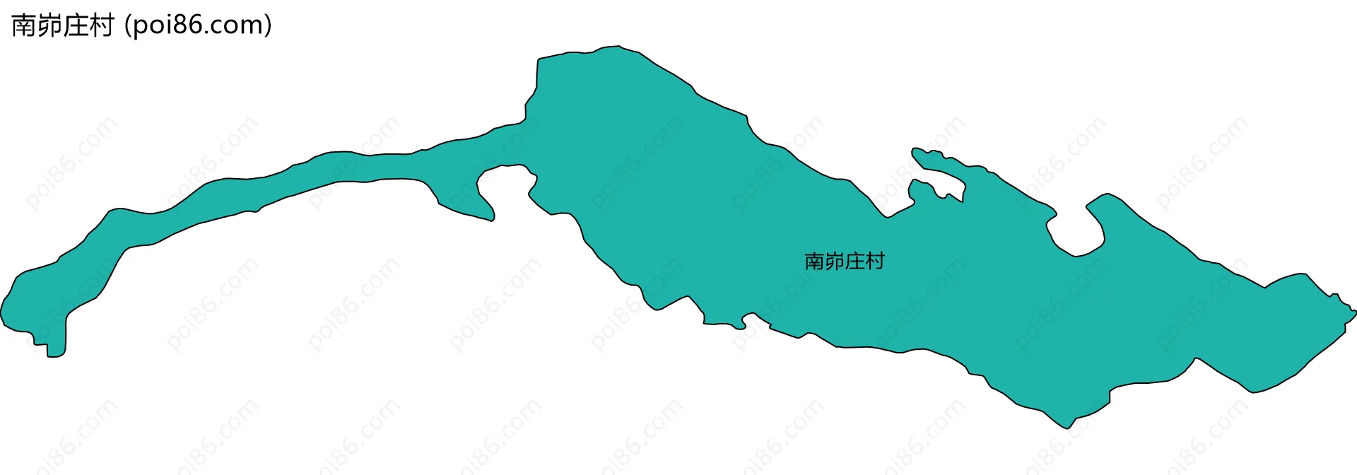 南峁庄村边界地图