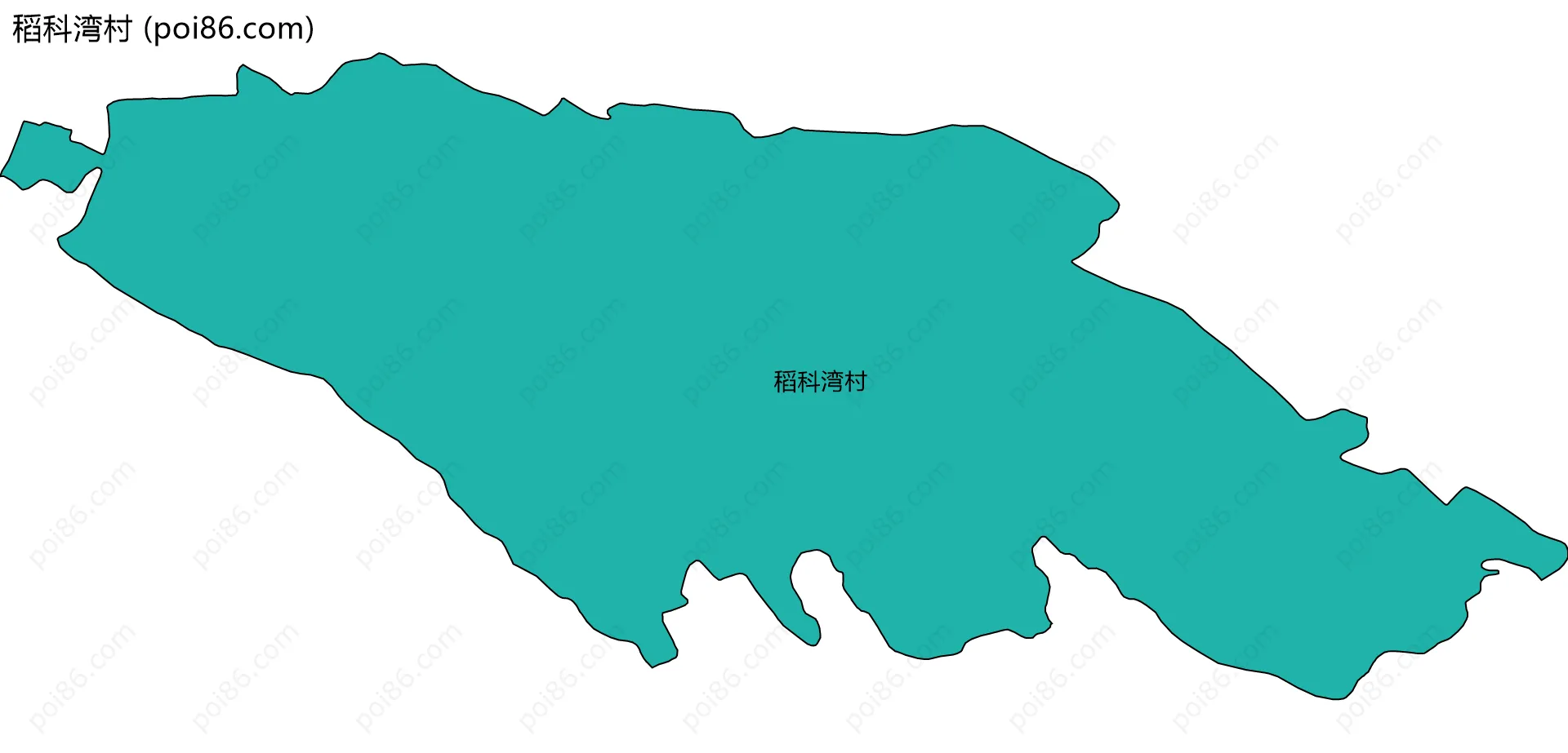 稻科湾村边界地图