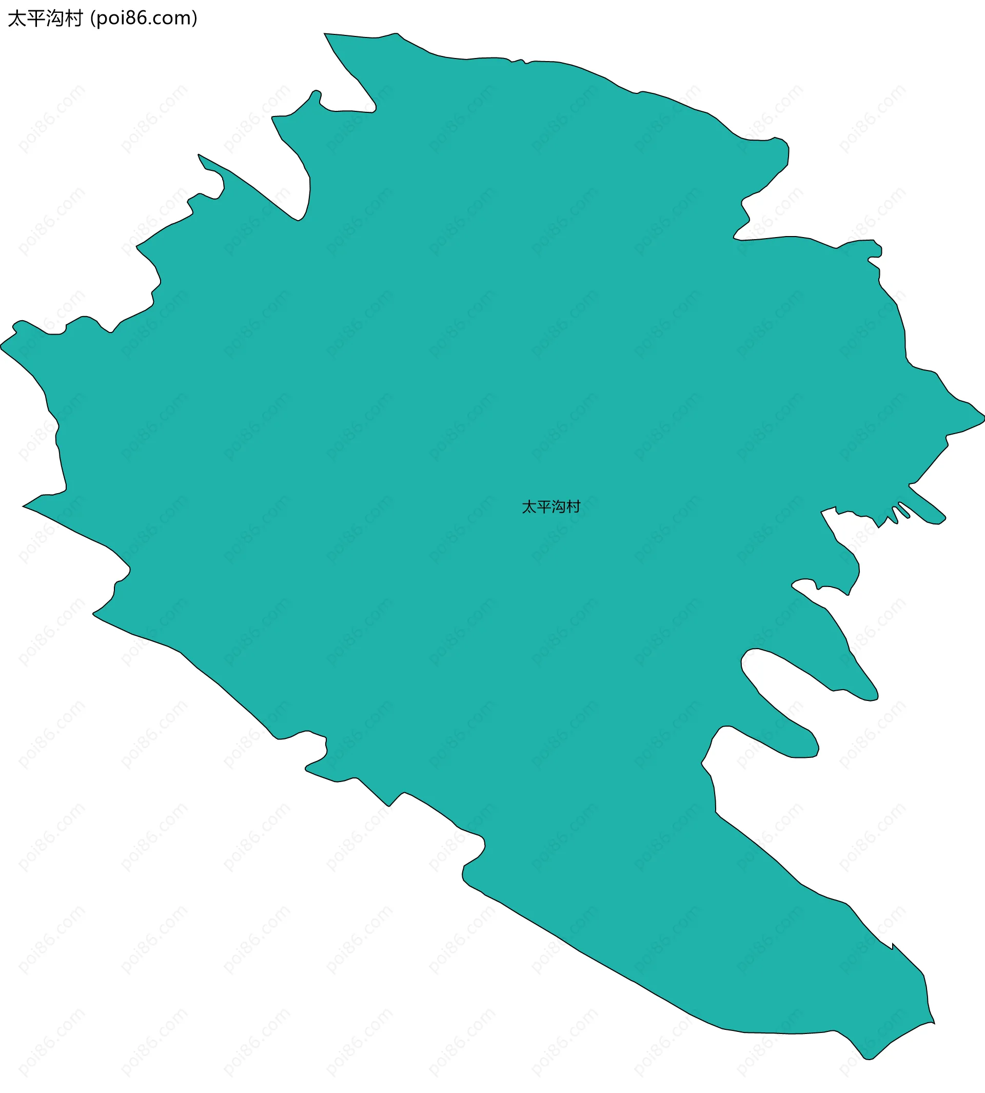 太平沟村边界地图