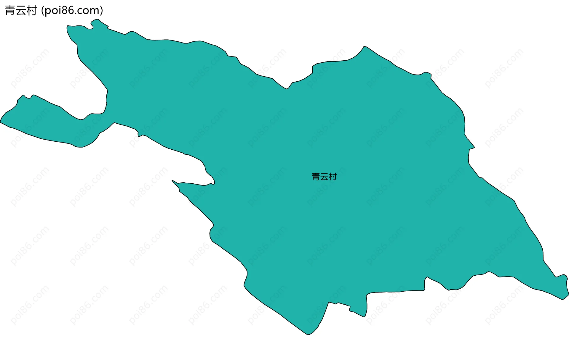 青云村边界地图