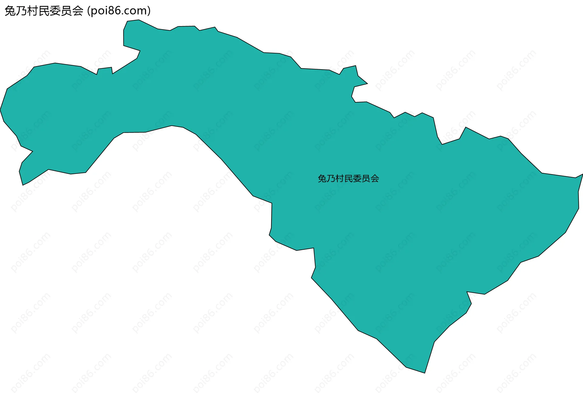 兔乃村民委员会边界地图