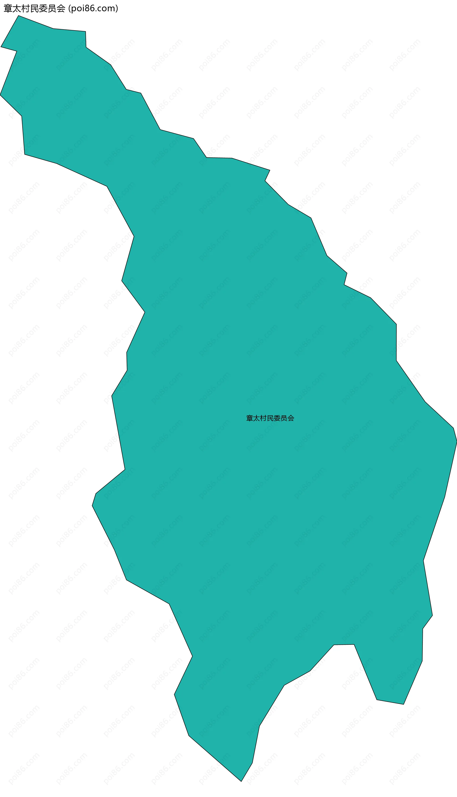 章太村民委员会边界地图