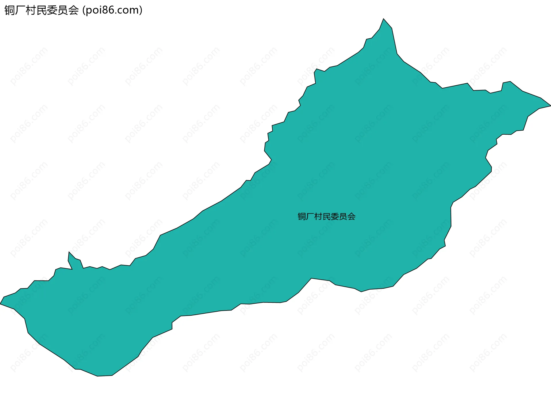 铜厂村民委员会边界地图