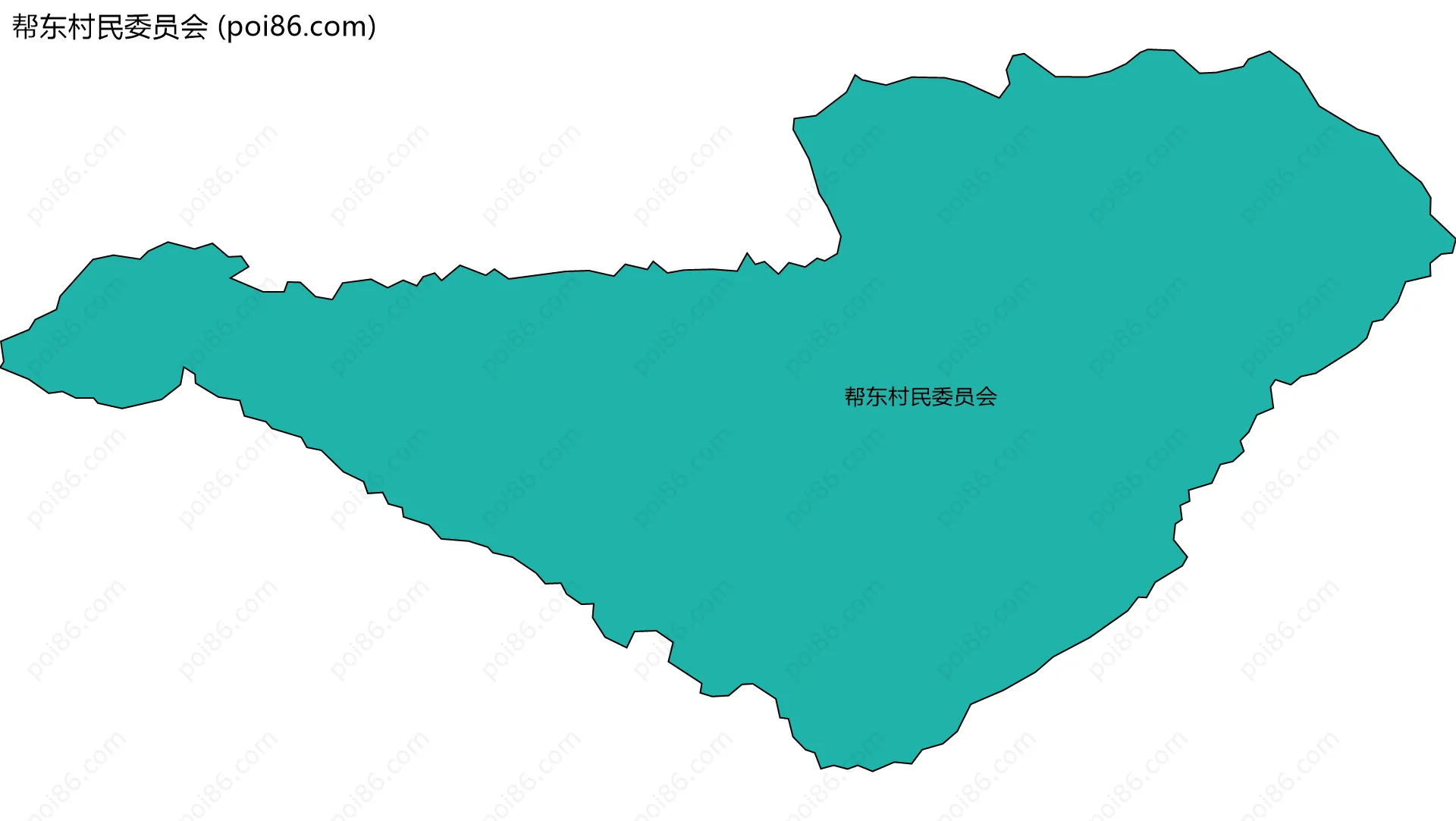 帮东村民委员会边界地图