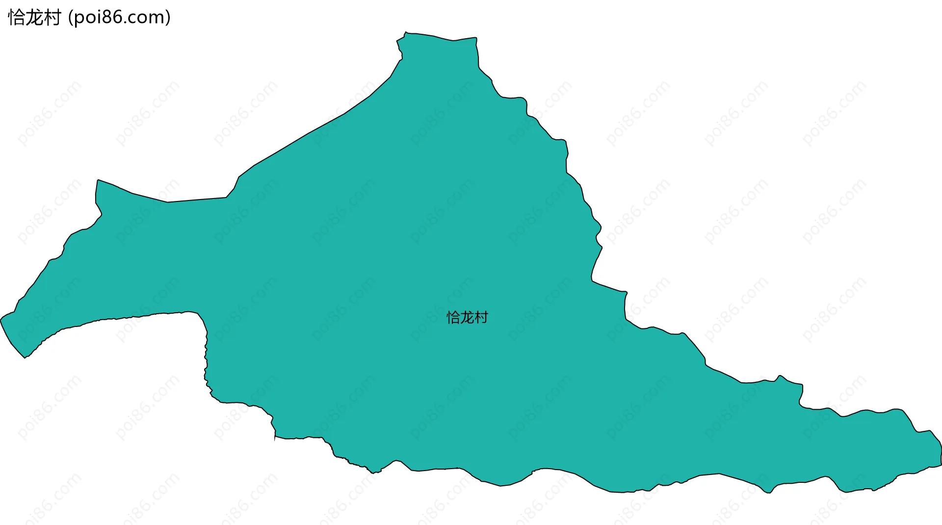 恰龙村边界地图