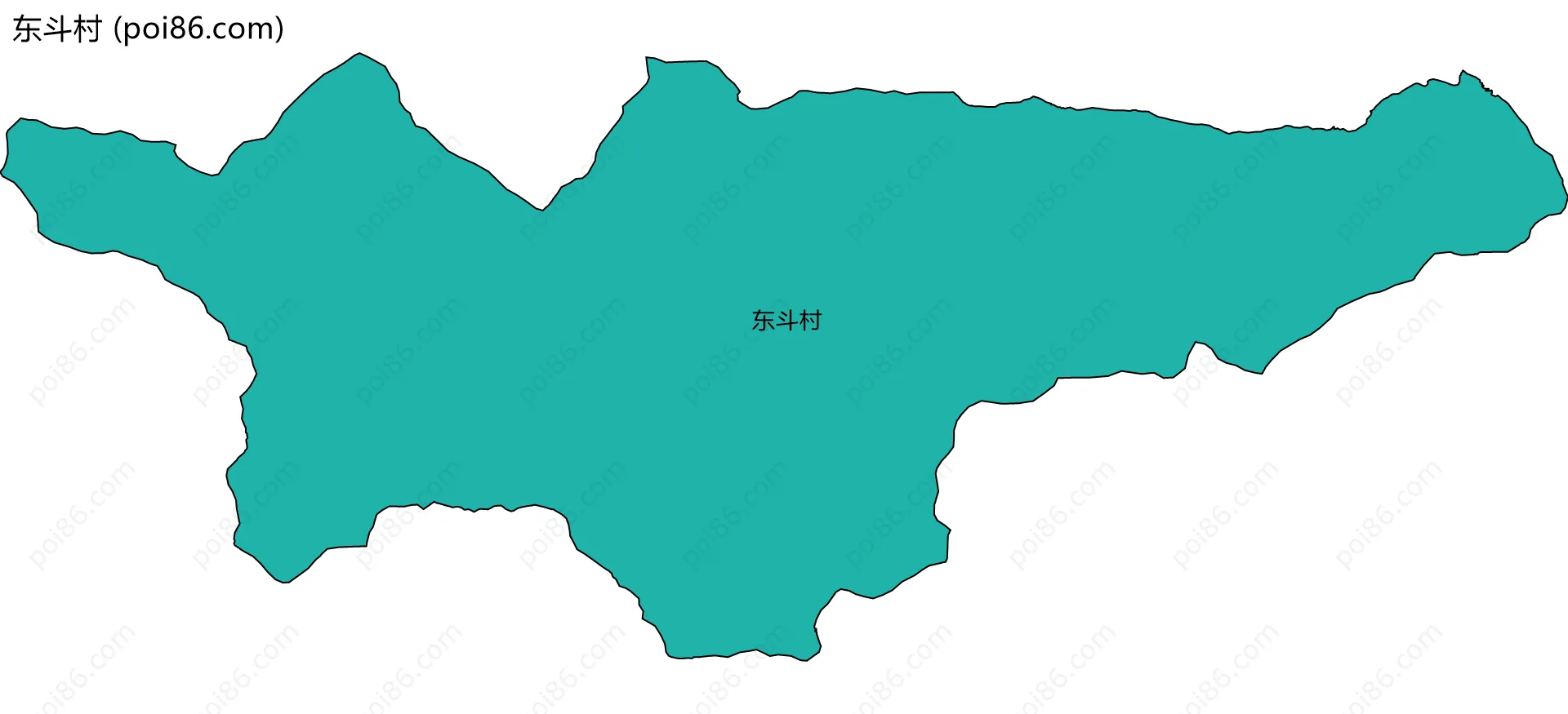 东斗村边界地图