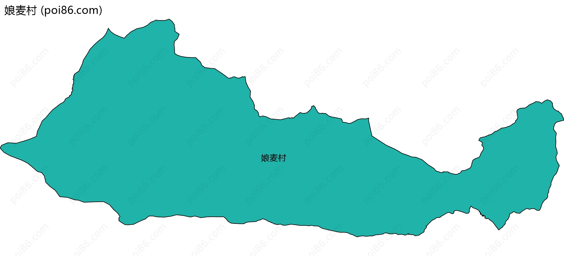 娘麦村边界地图