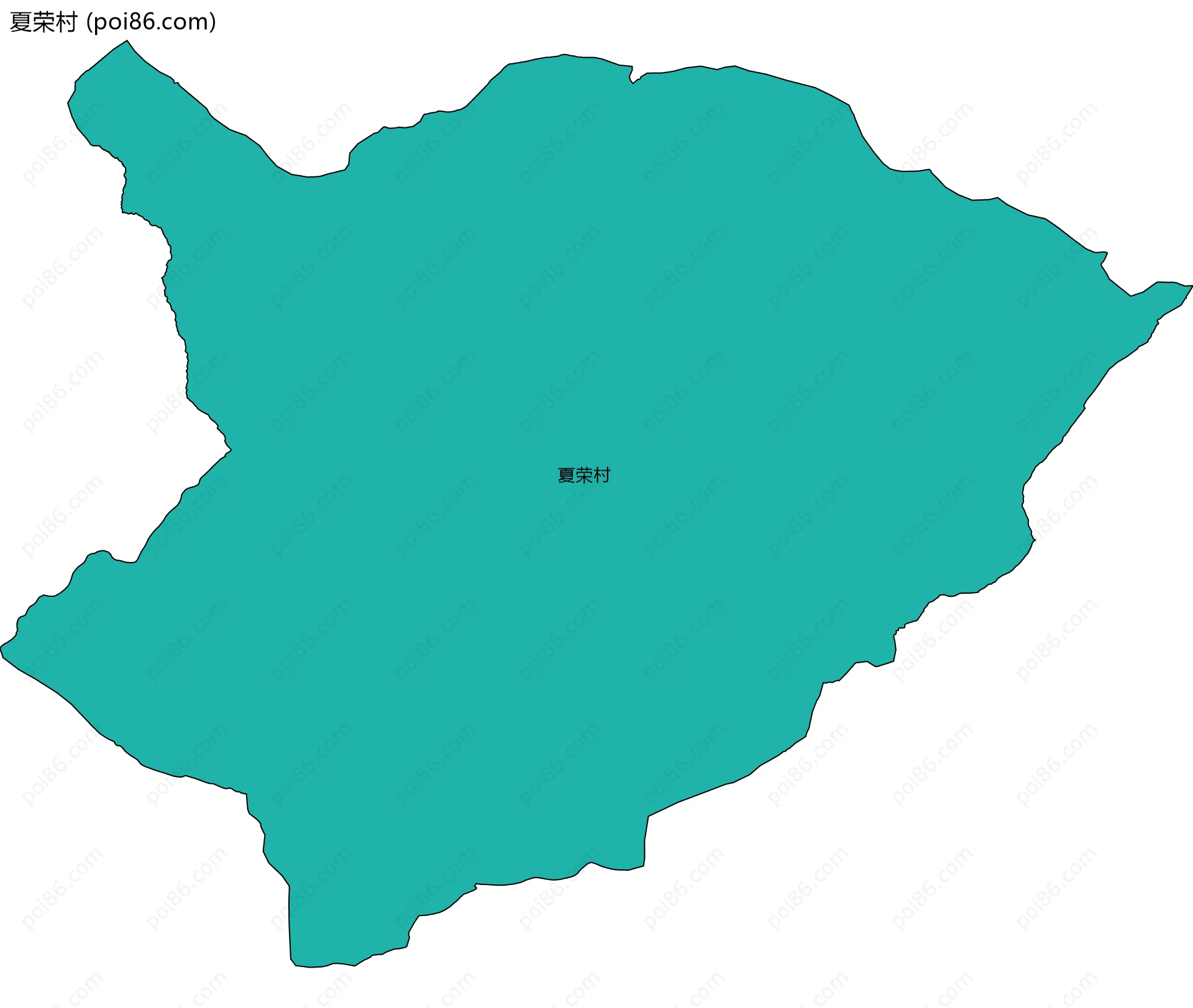 夏荣村边界地图