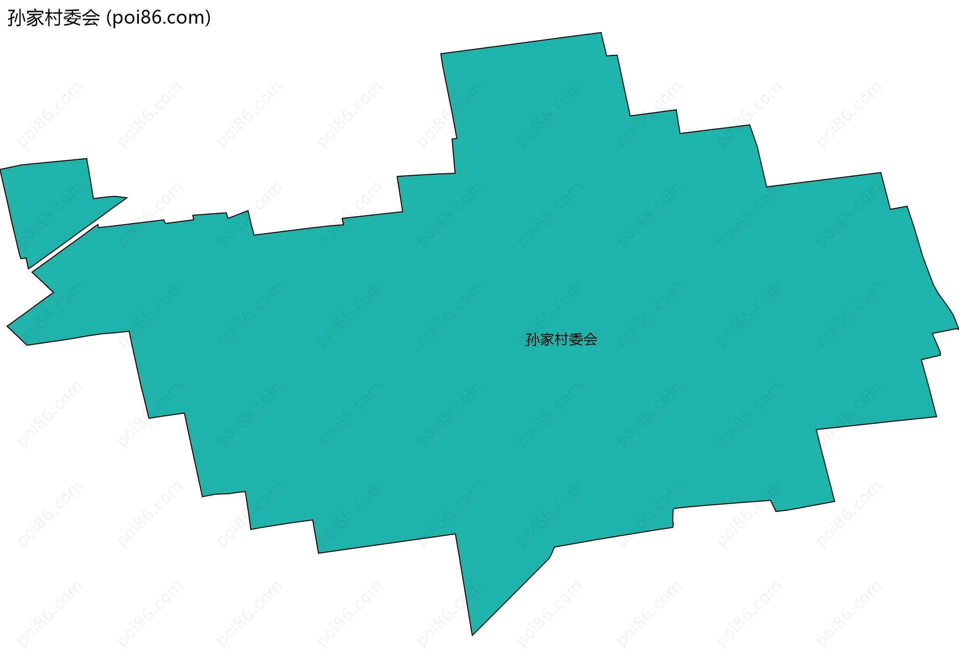 孙家村委会边界地图