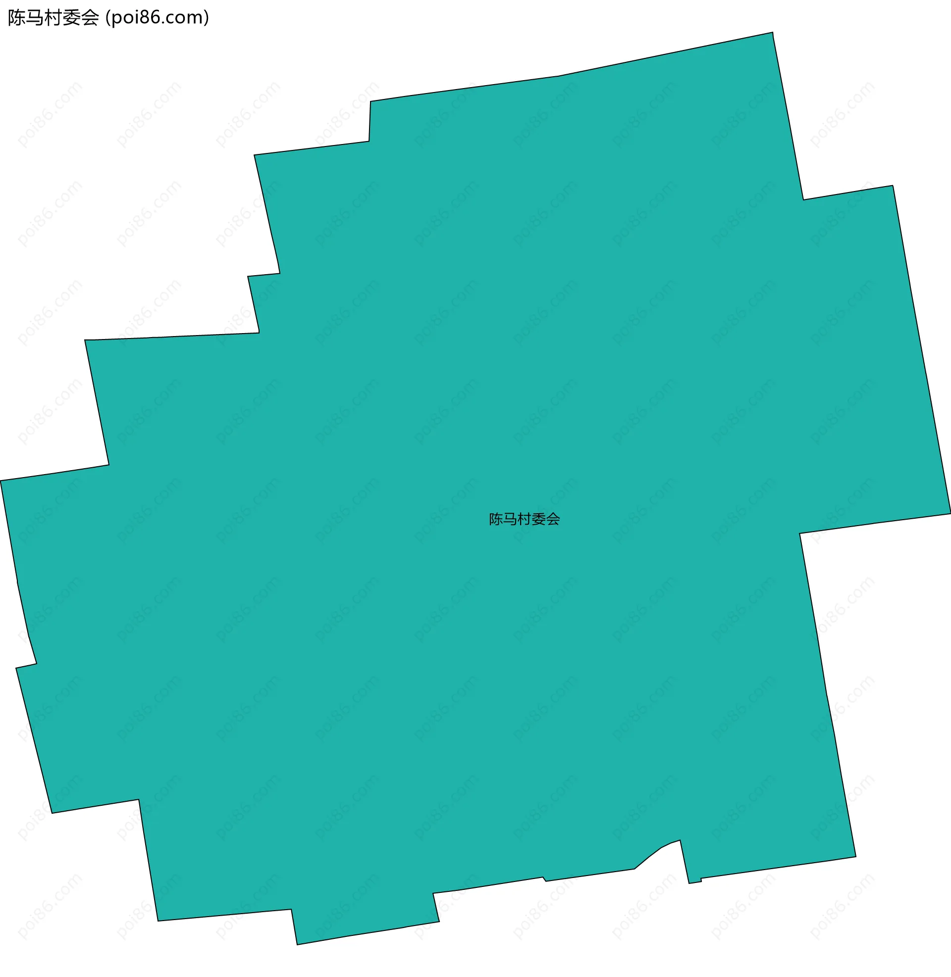 陈马村委会边界地图
