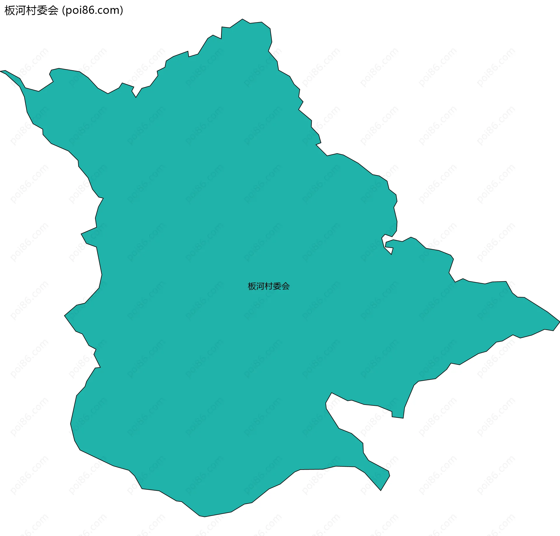 板河村委会边界地图
