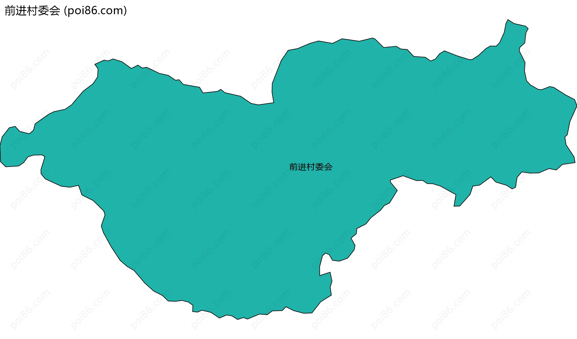 前进村委会边界地图