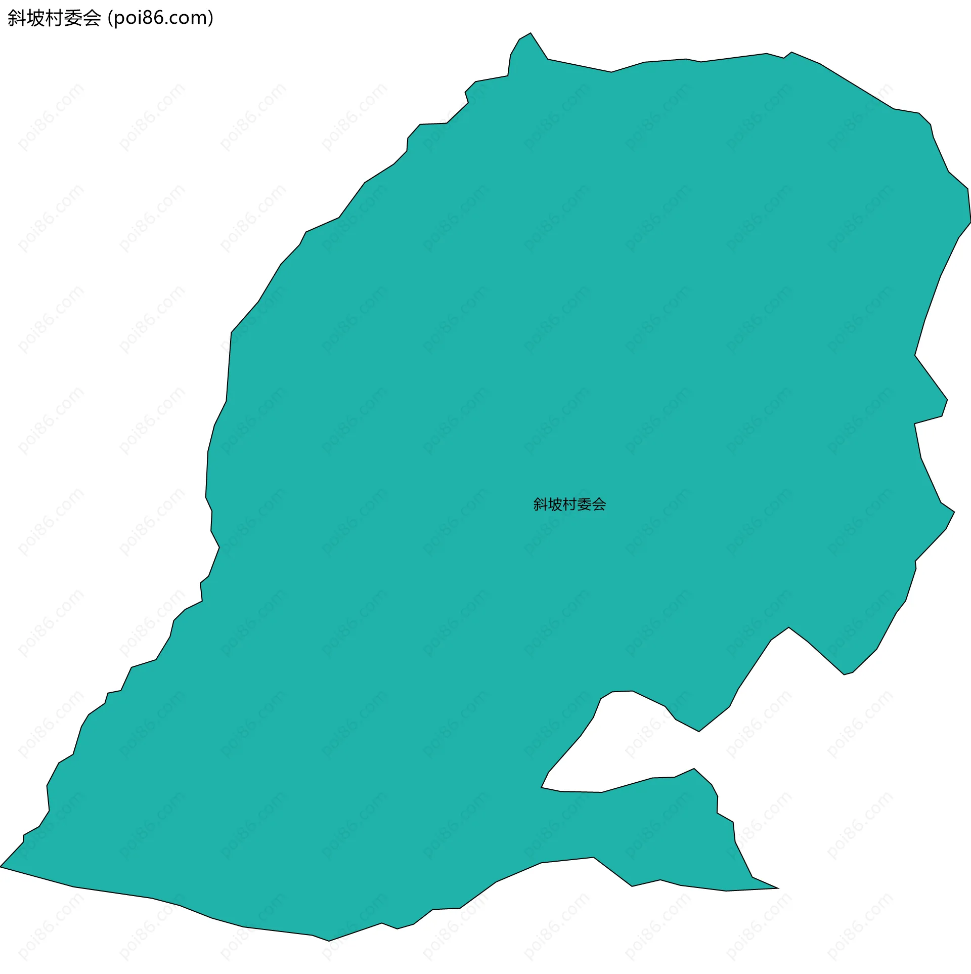 斜坡村委会边界地图