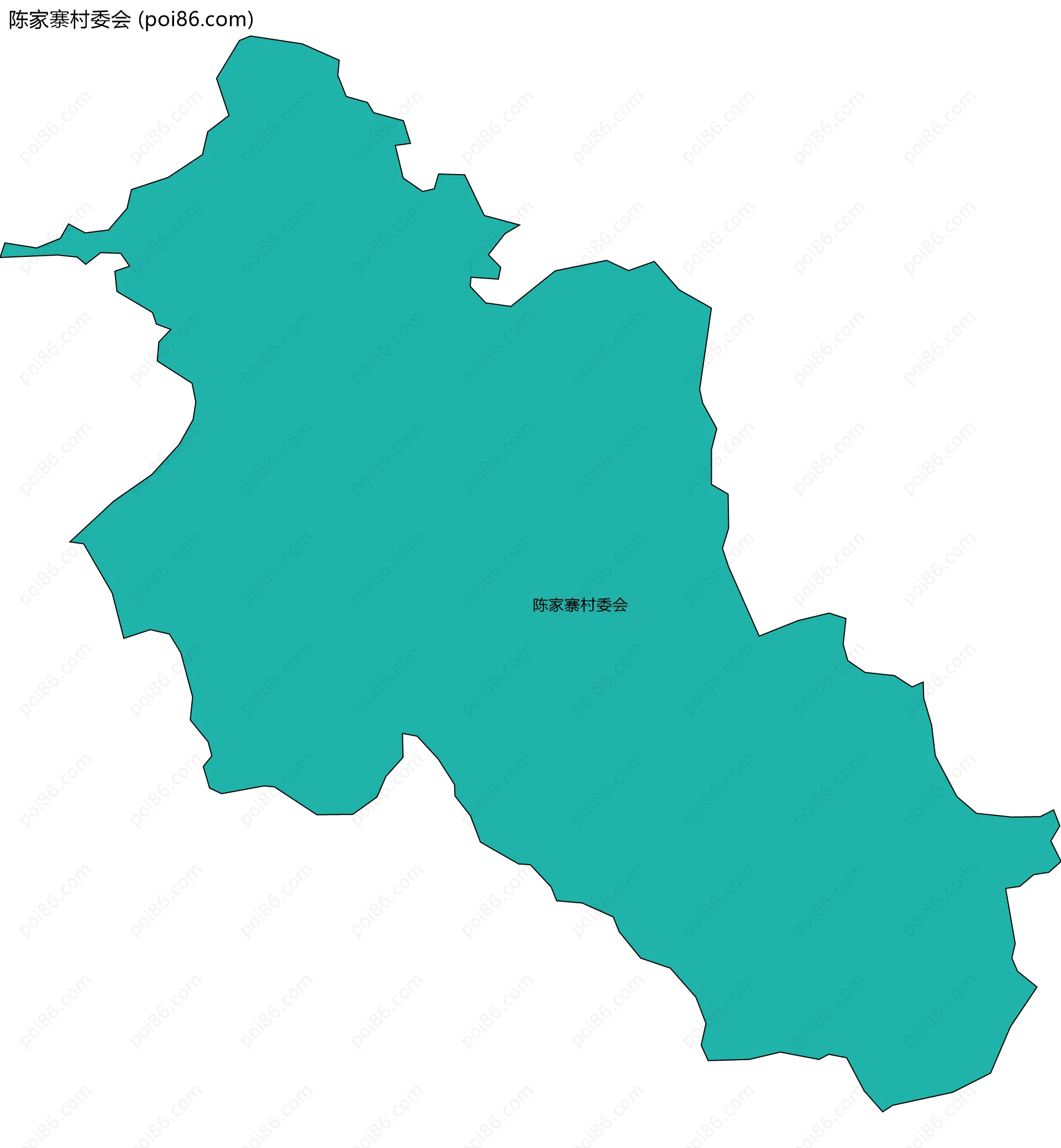 陈家寨村委会边界地图