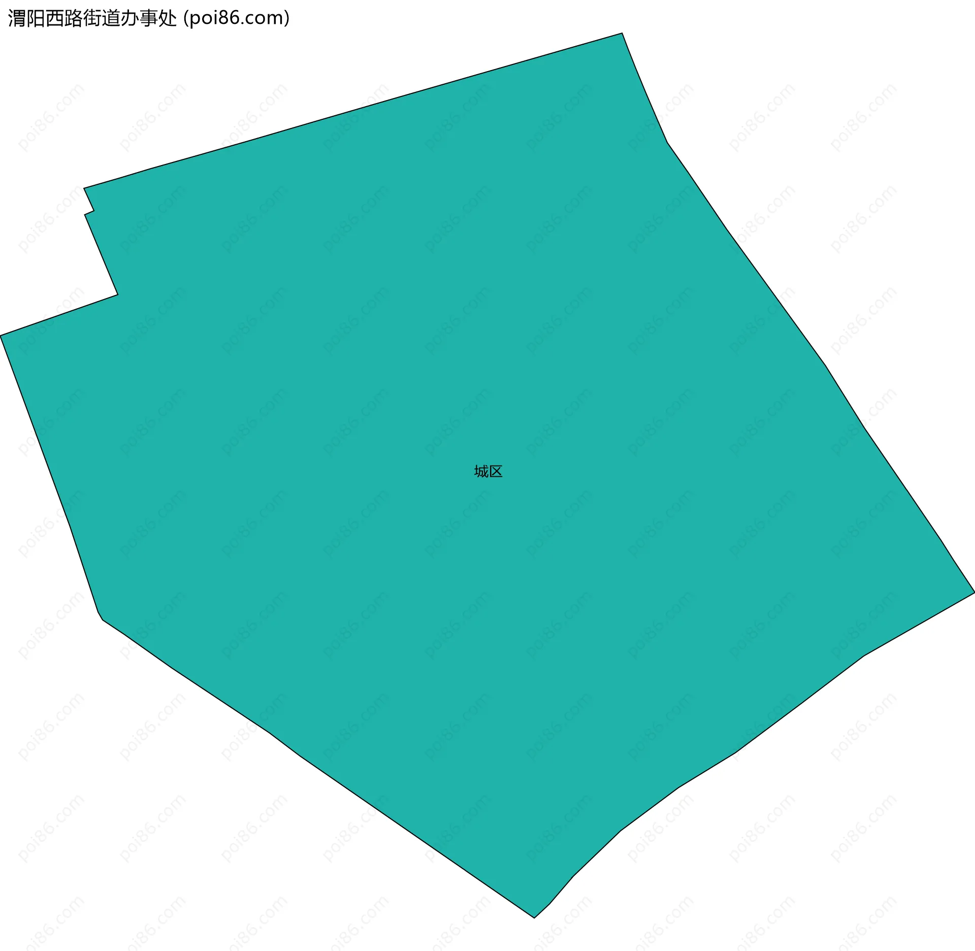 渭阳西路街道办事处边界地图(五级行政区划)