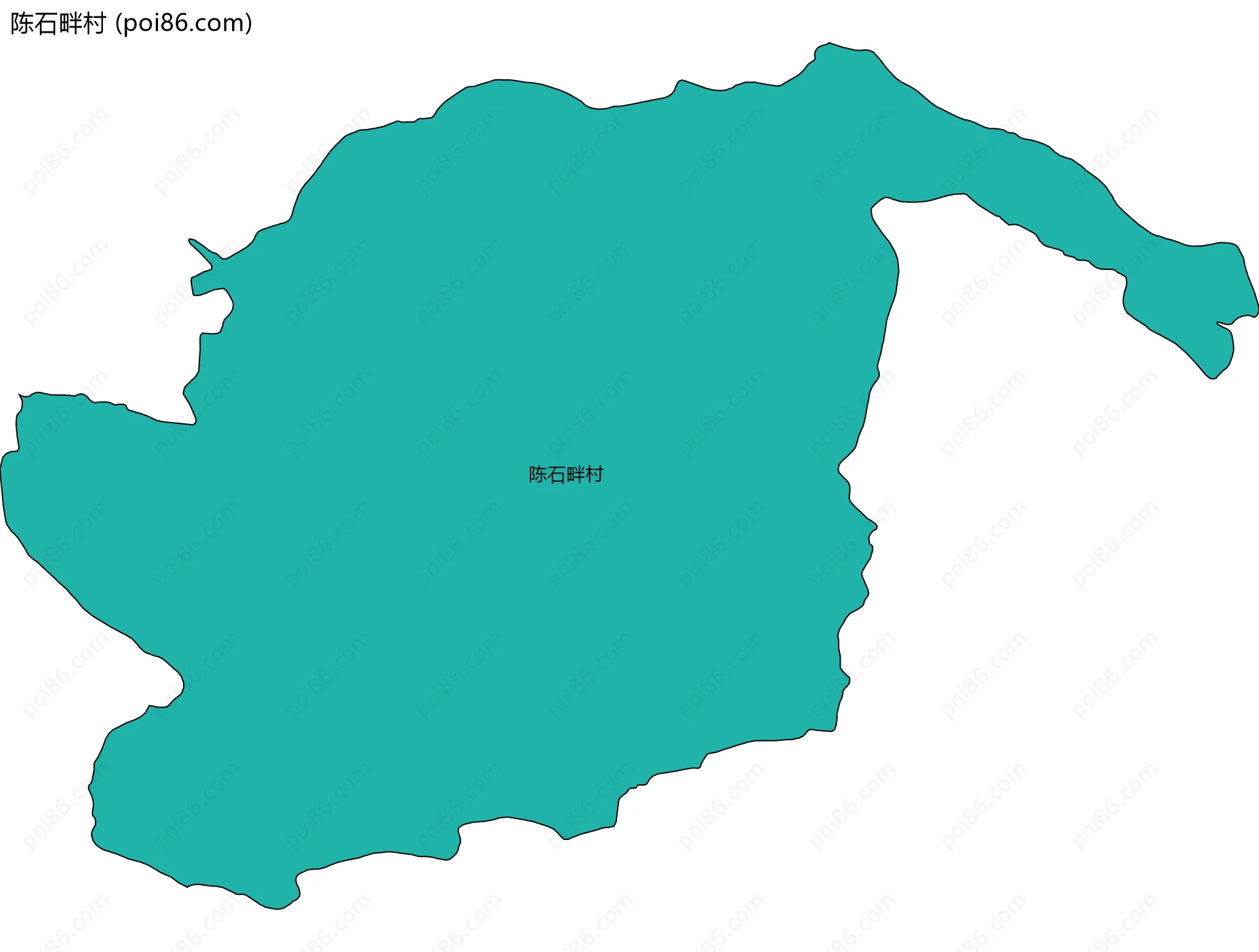 陈石畔村边界地图