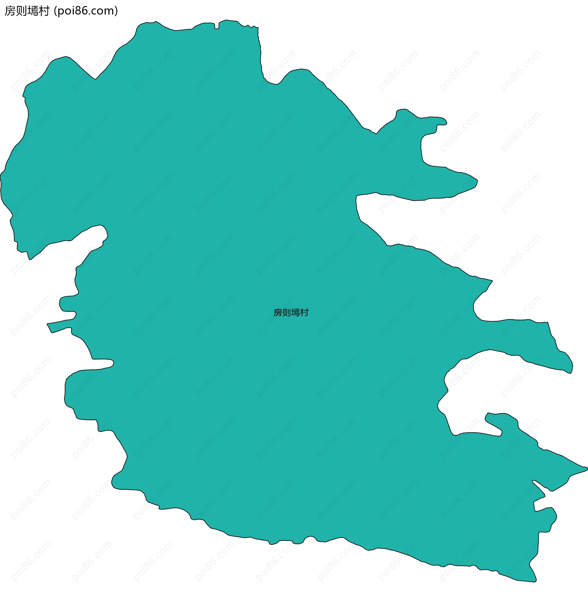 房则墕村边界地图