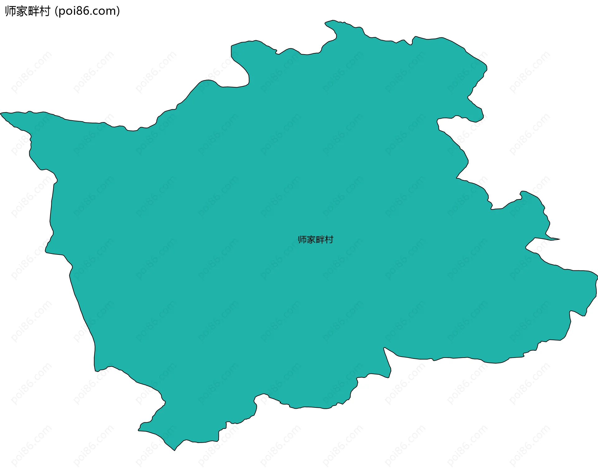 师家畔村边界地图