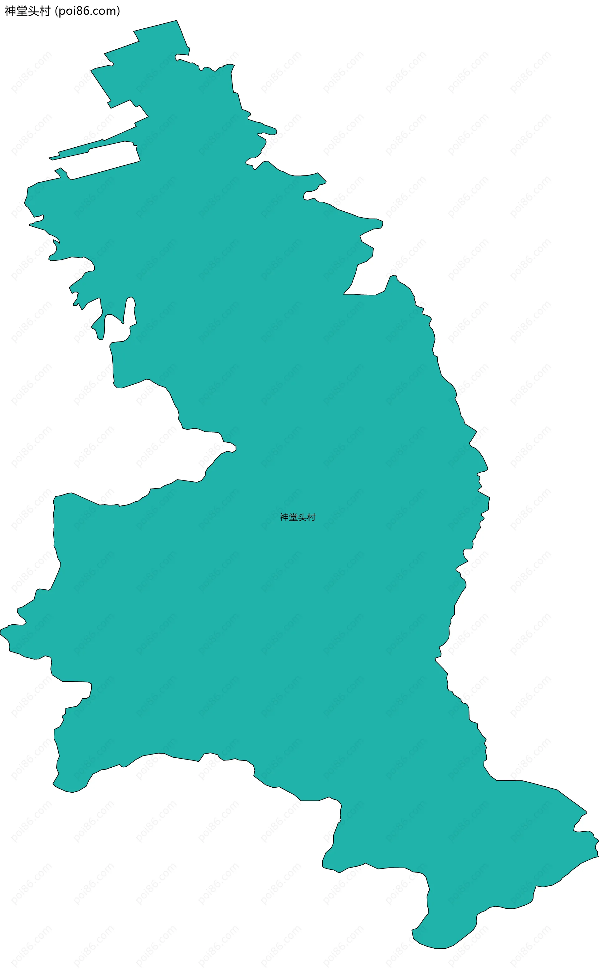 神堂头村边界地图