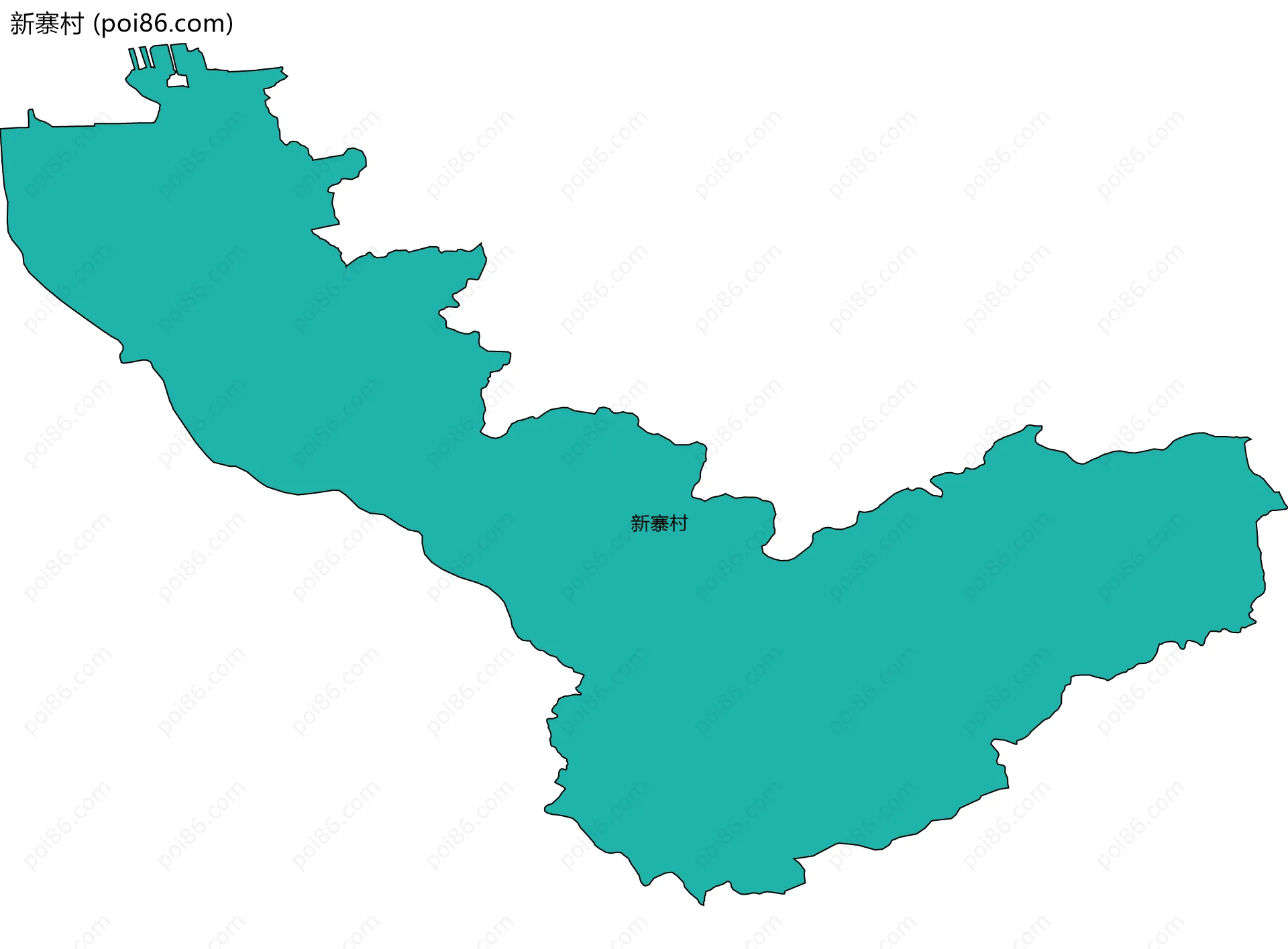 新寨村边界地图