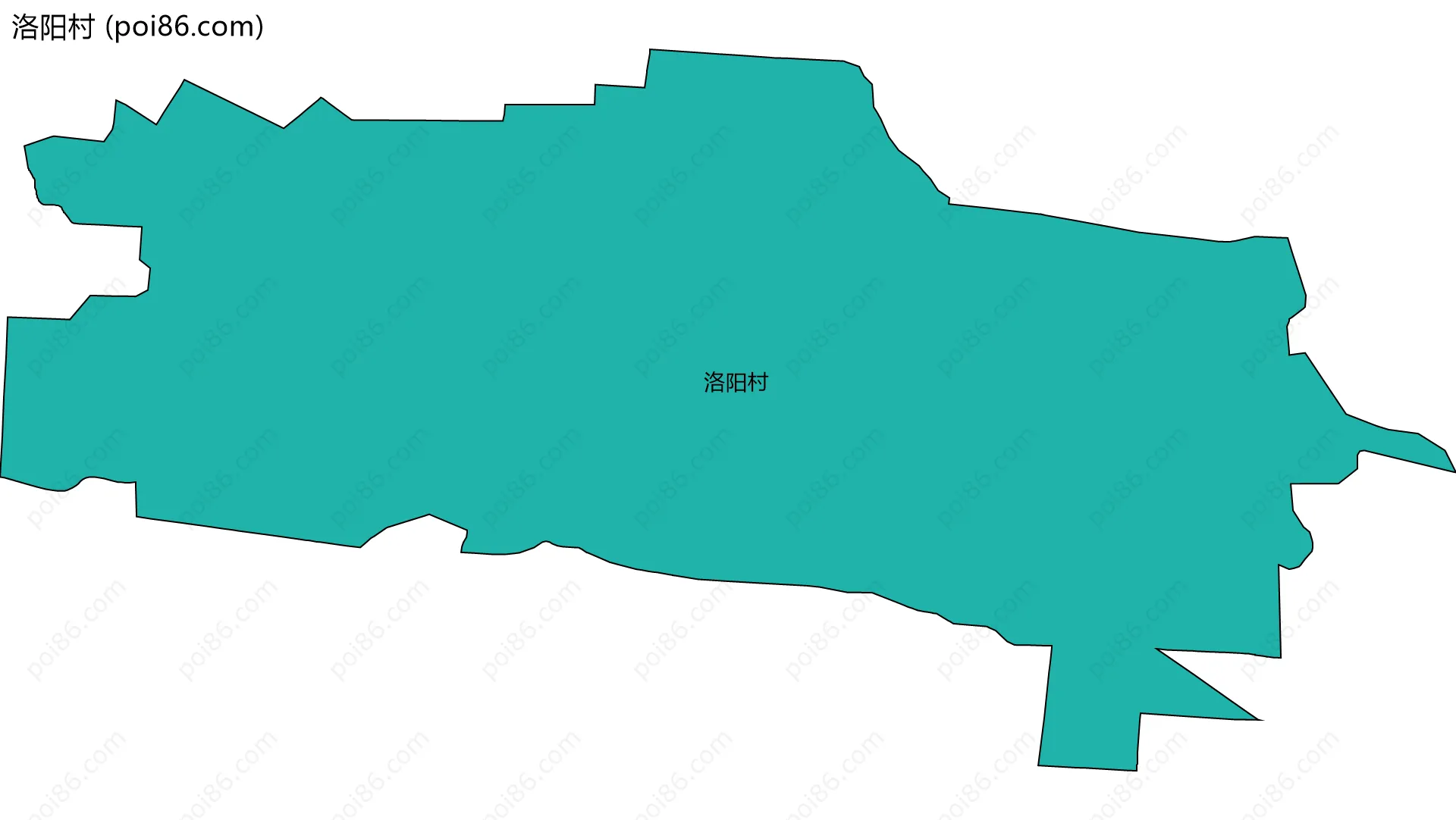 洛阳村边界地图