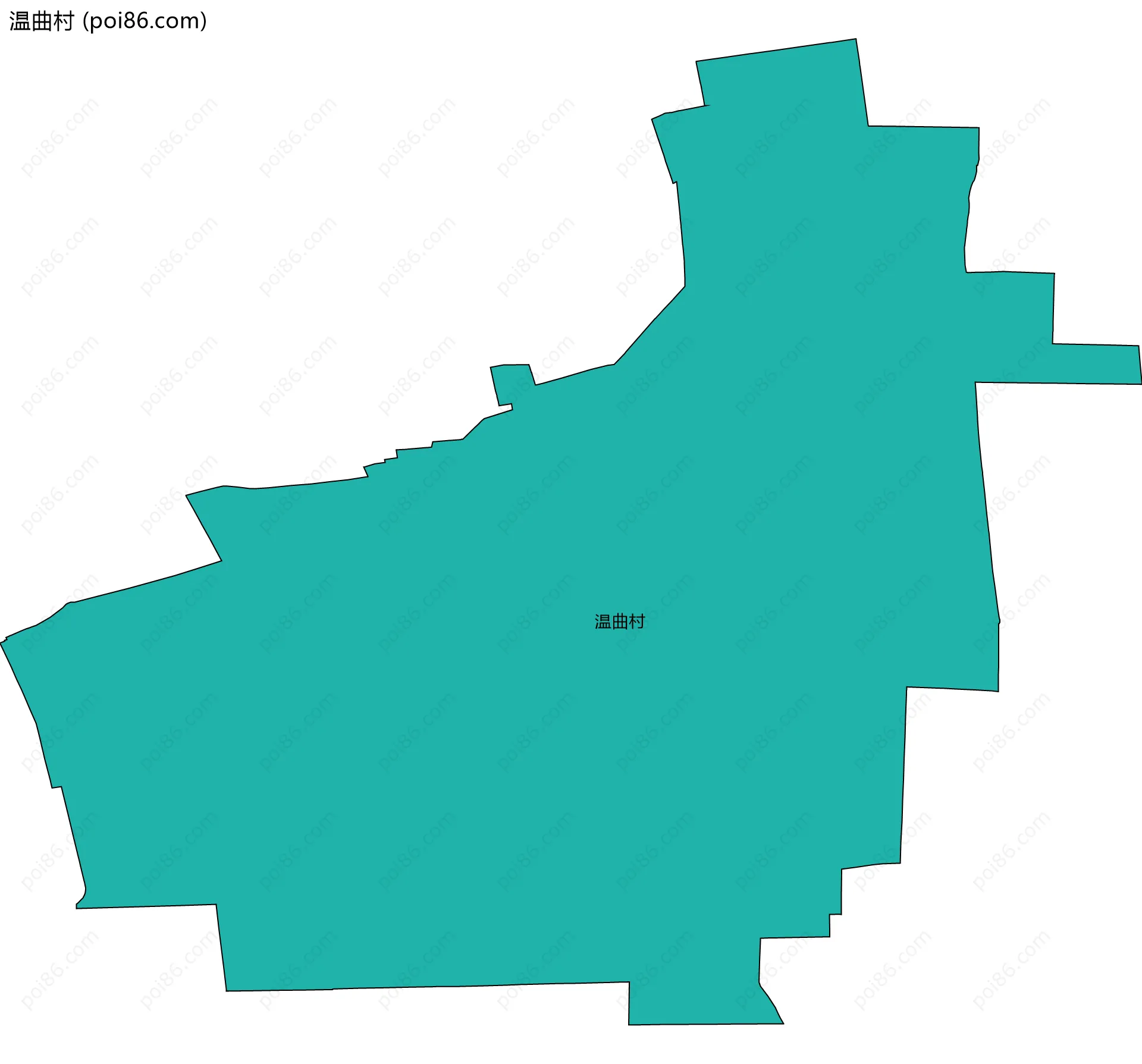 温曲村边界地图