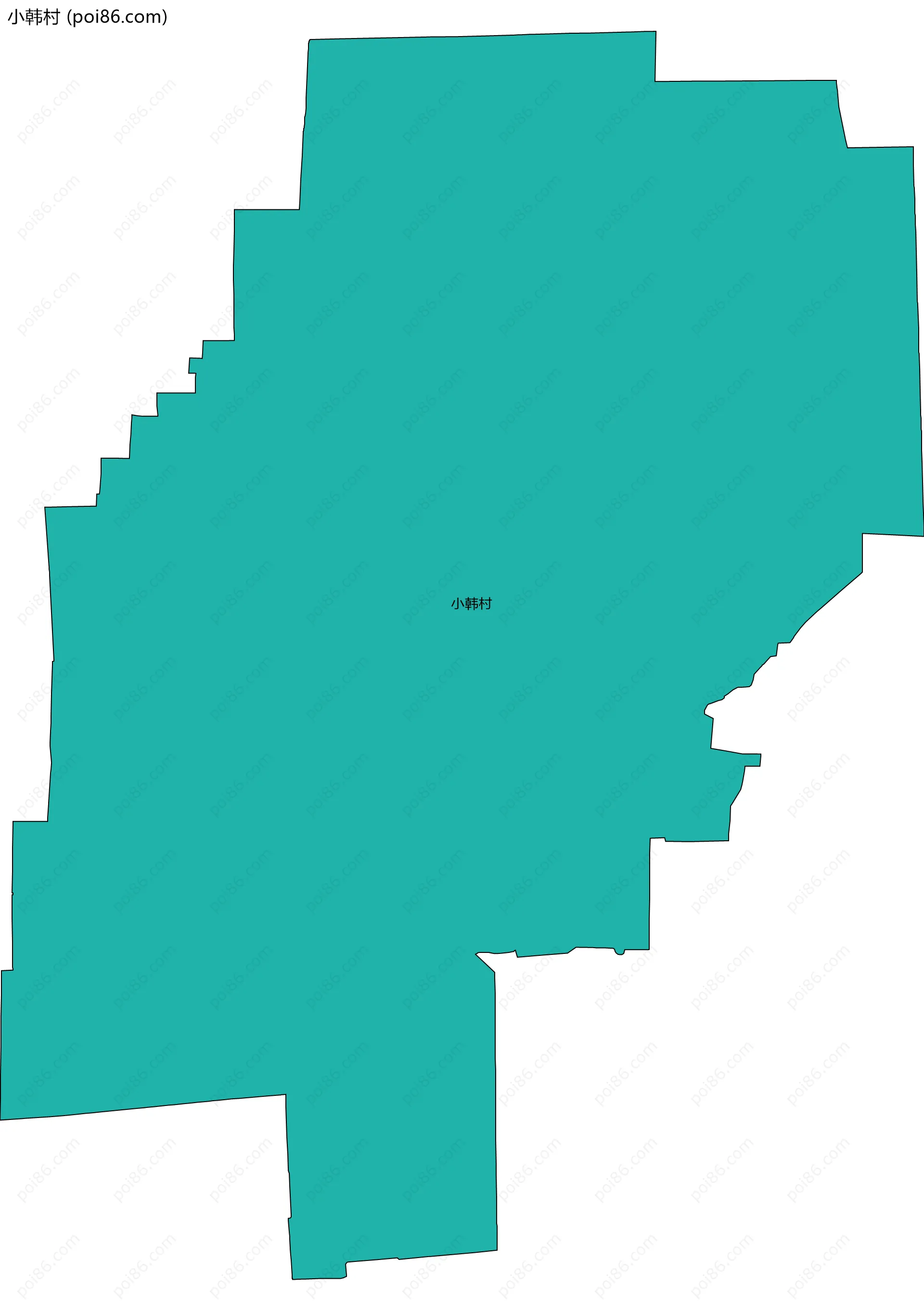 小韩村边界地图