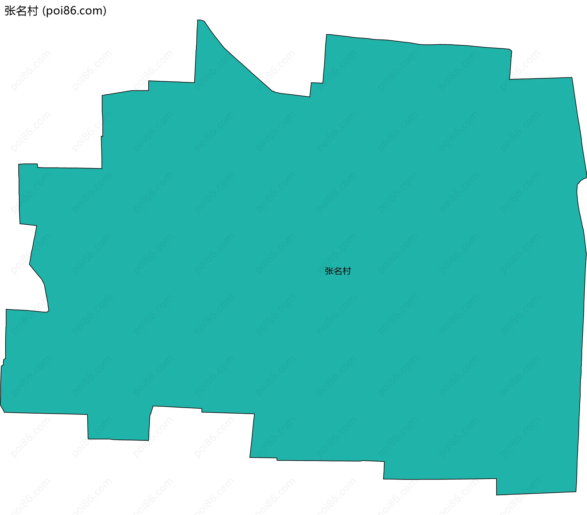 张名村边界地图