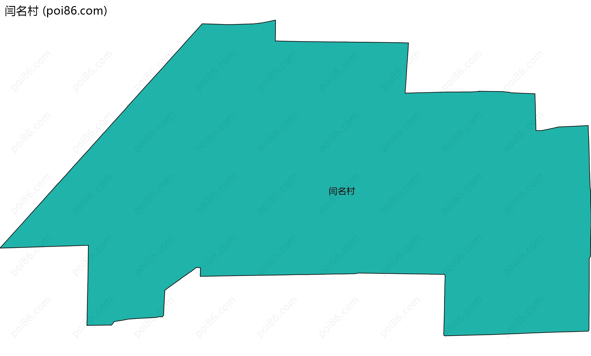 闫名村边界地图