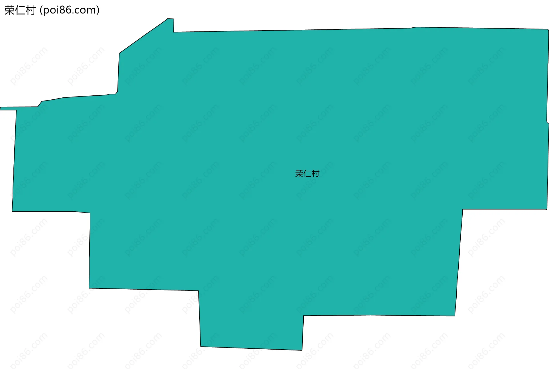 荣仁村边界地图