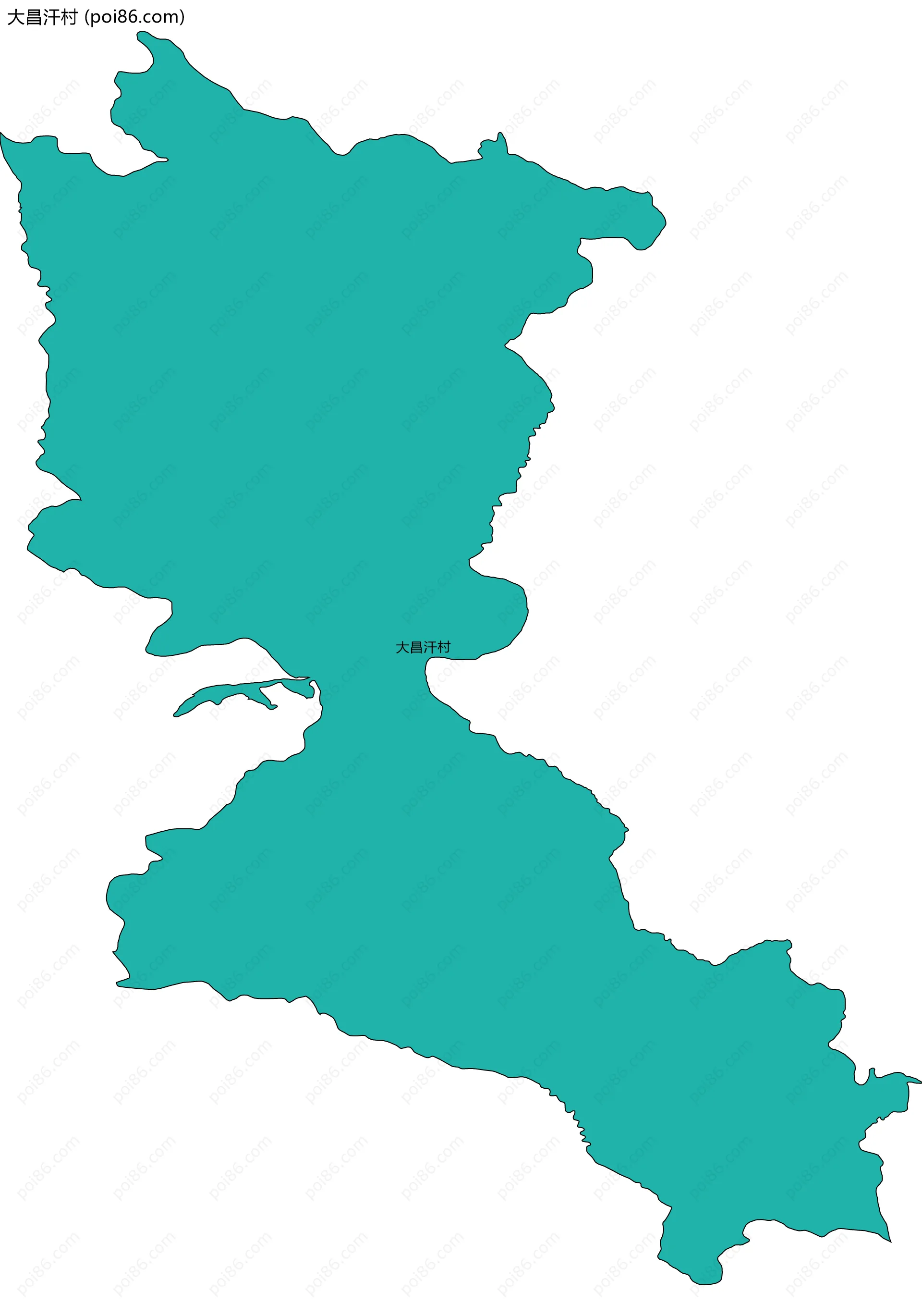 大昌汗村边界地图