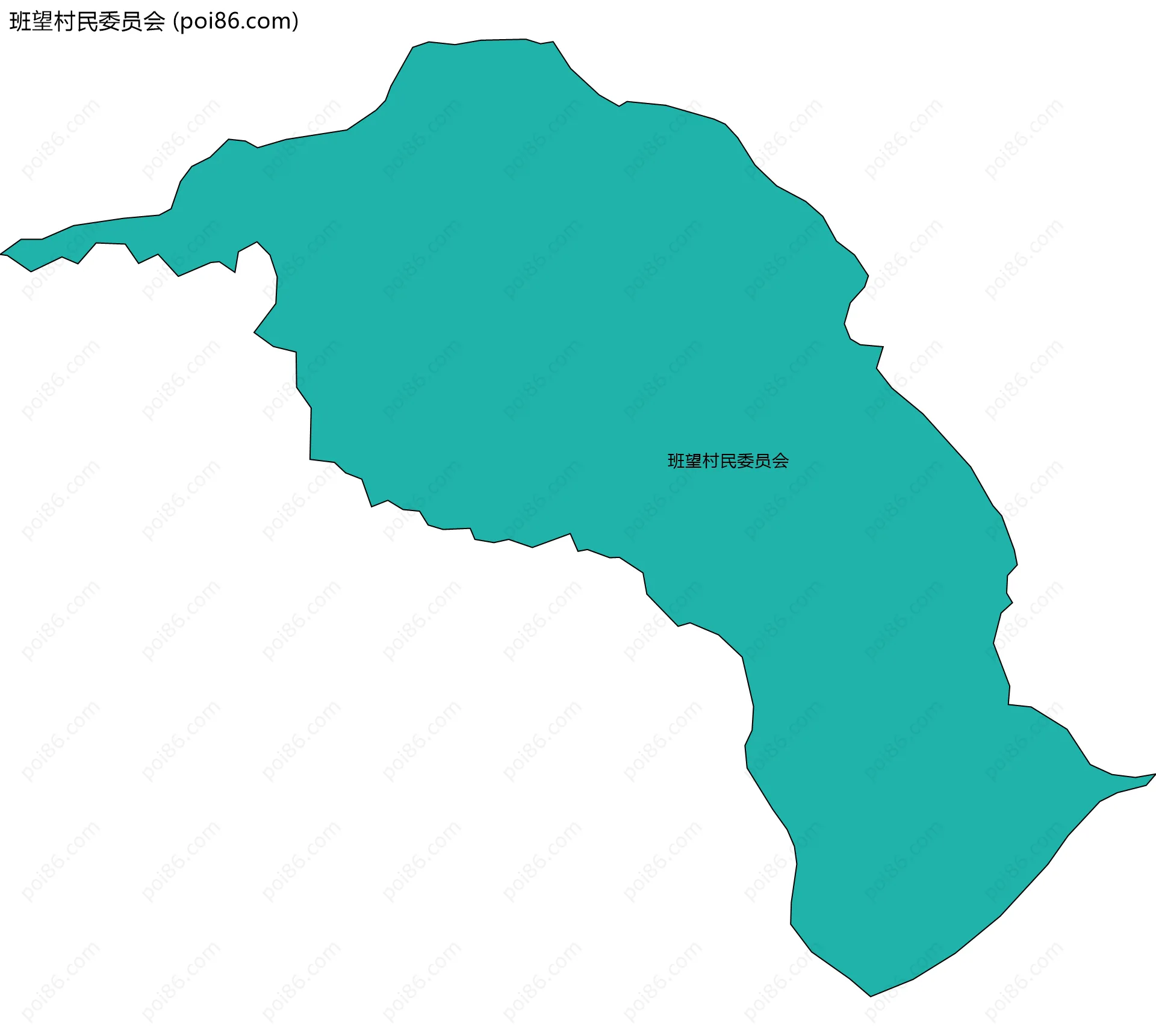 班望村民委员会边界地图