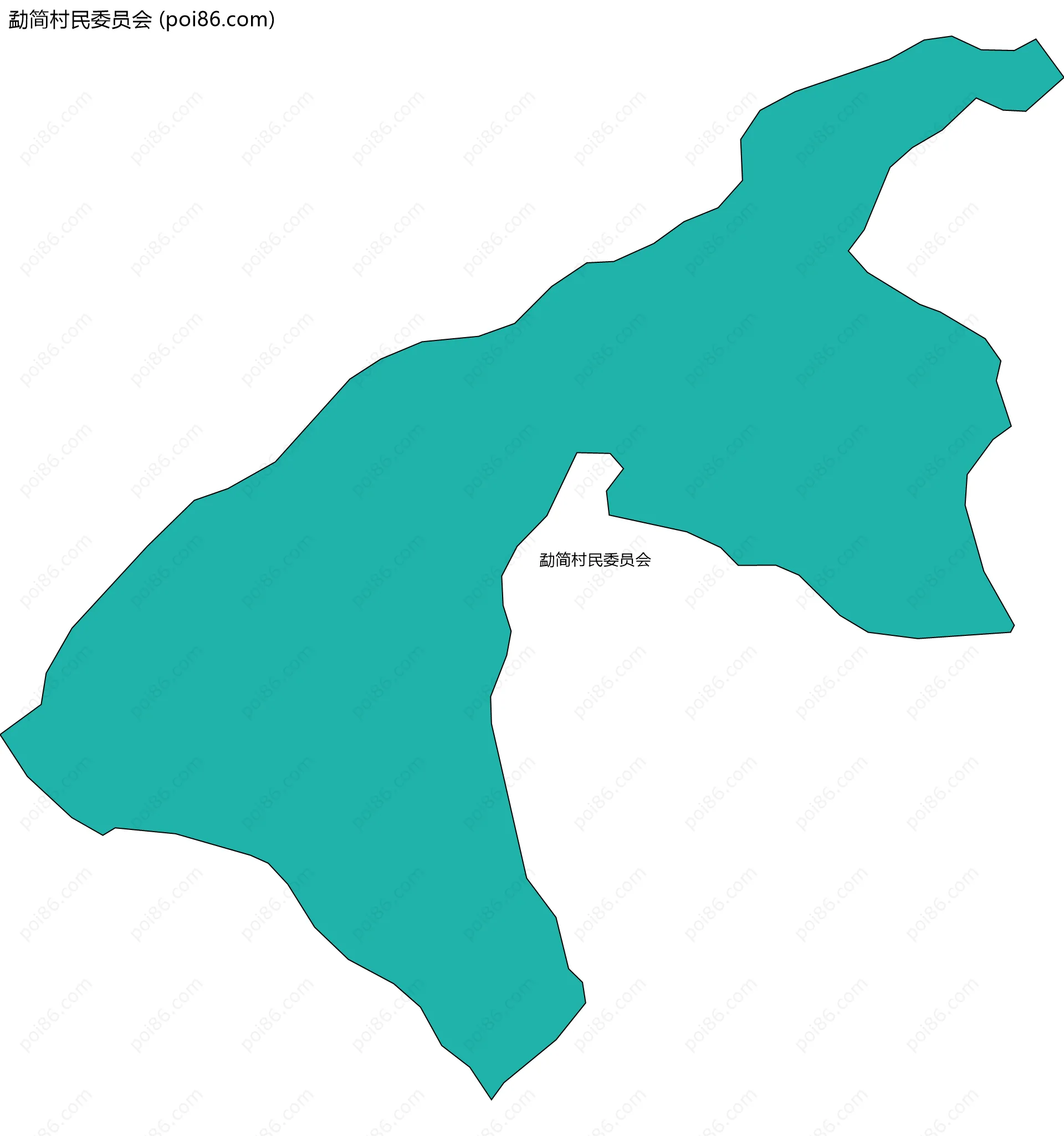 勐简村民委员会边界地图