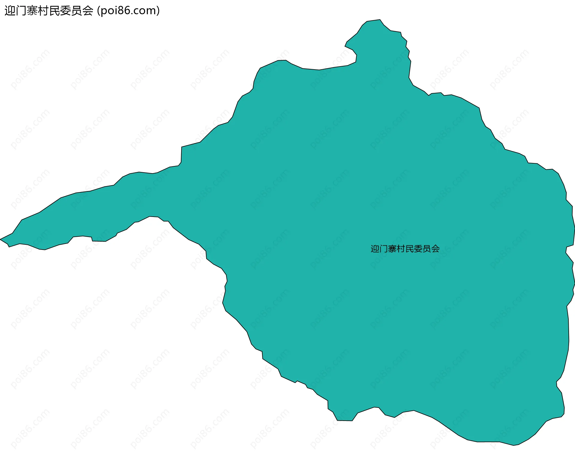 迎门寨村民委员会边界地图