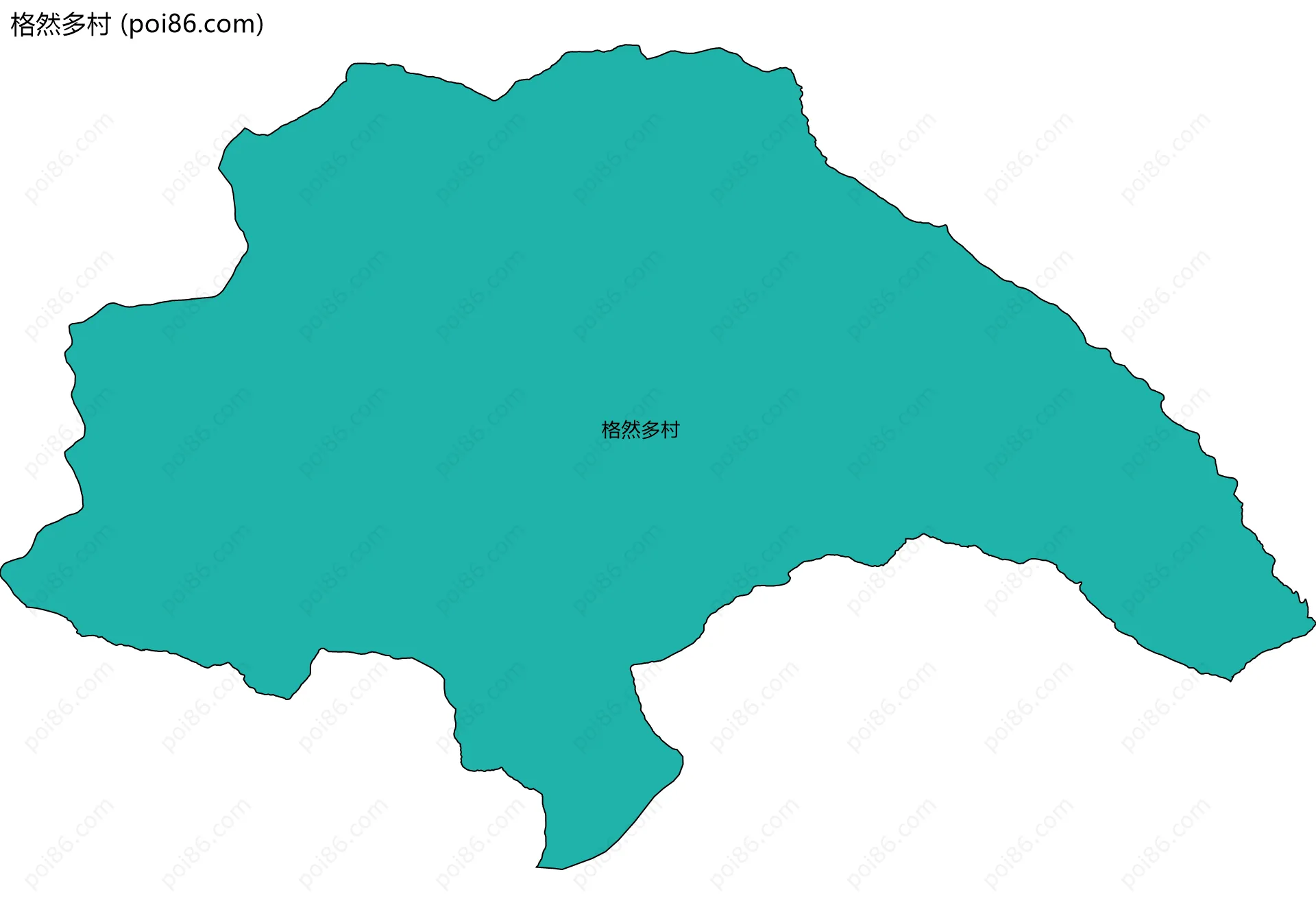 格然多村边界地图