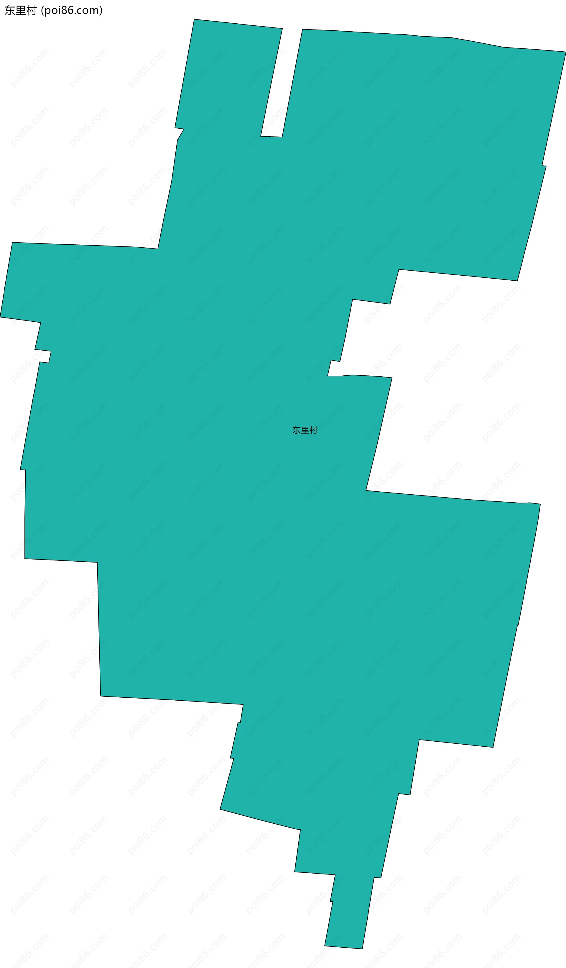 东里村边界地图