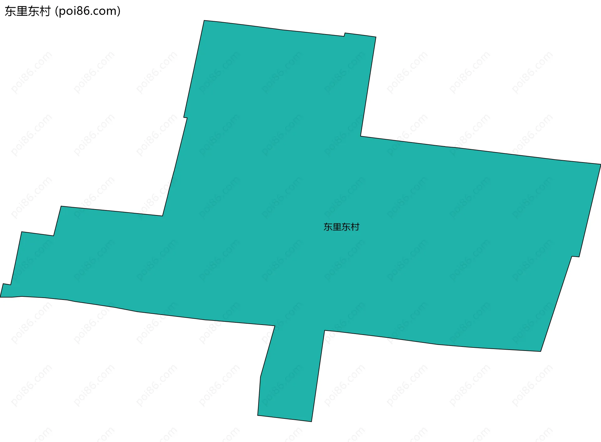 东里东村边界地图